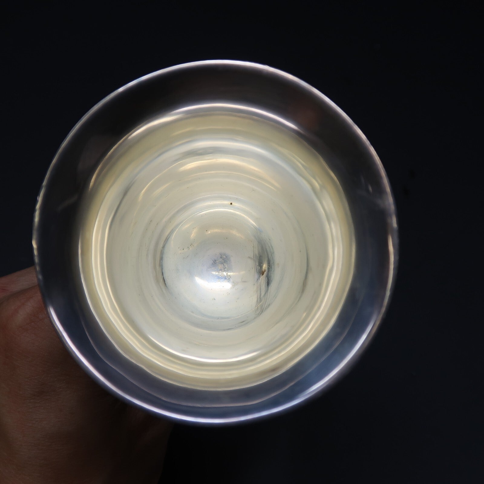 Vintage Goblet, Chalice, Wine Glass Electro Plated Nickel Silver H 6.25"