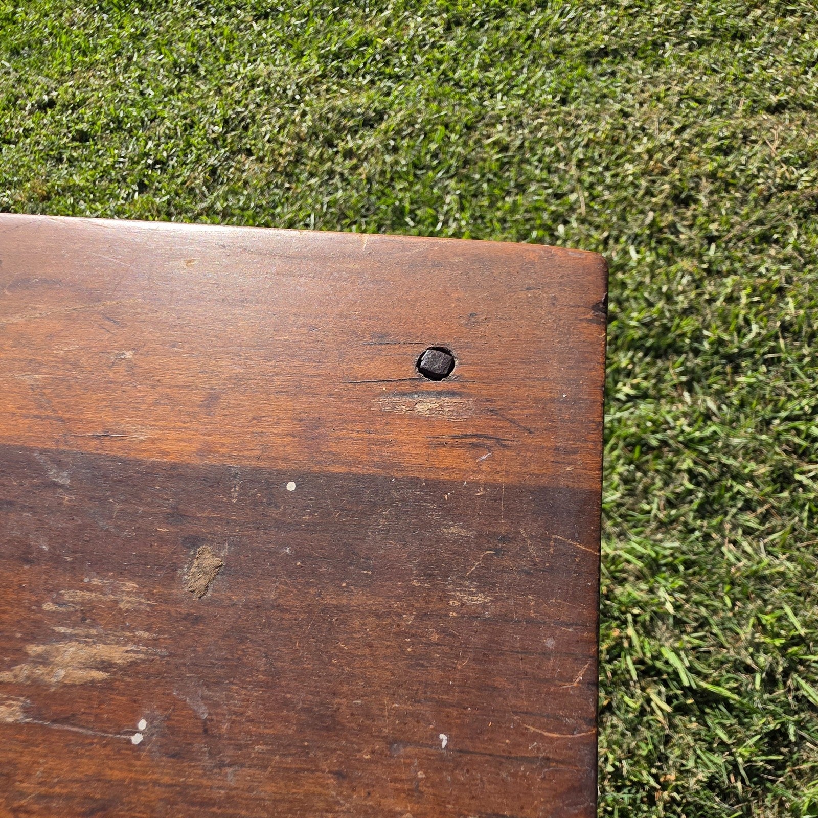 Antique New England Cherry One-Drawer Work Table c.1820s Original Mushroom Knob