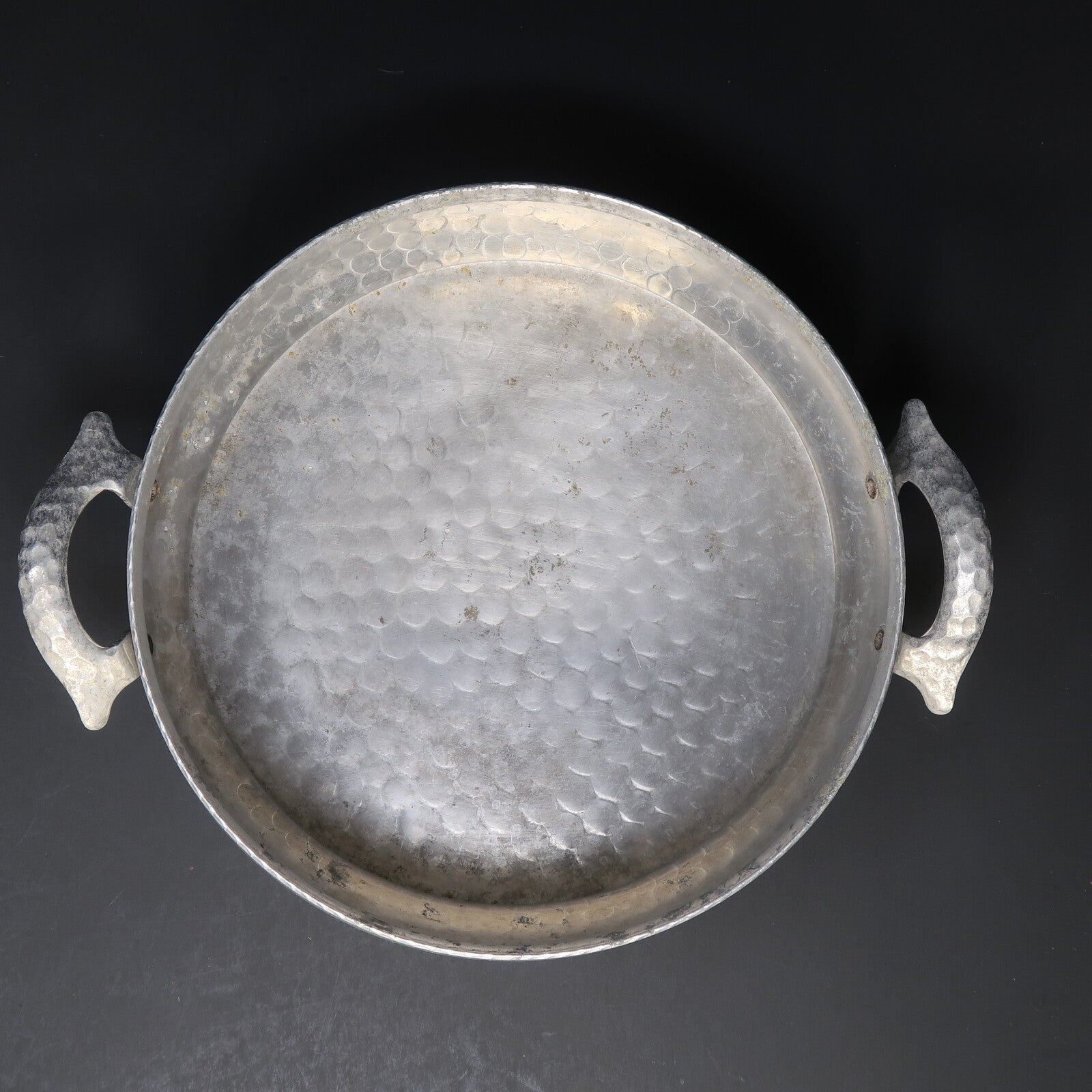 Vintage Hammered Aluminum Casserole Dish + Pyrex 023 1.5 QT Bowl