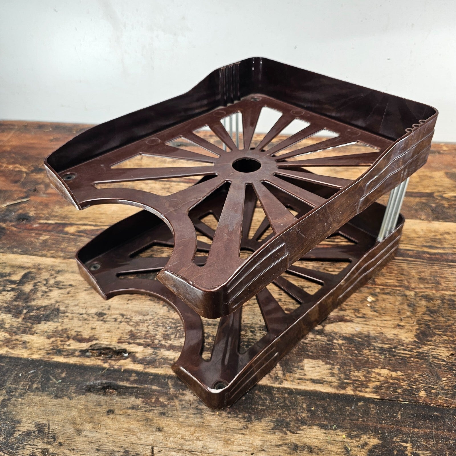 Bert M Morris Co. Two-Tier Plastic Paper Tray 1940s