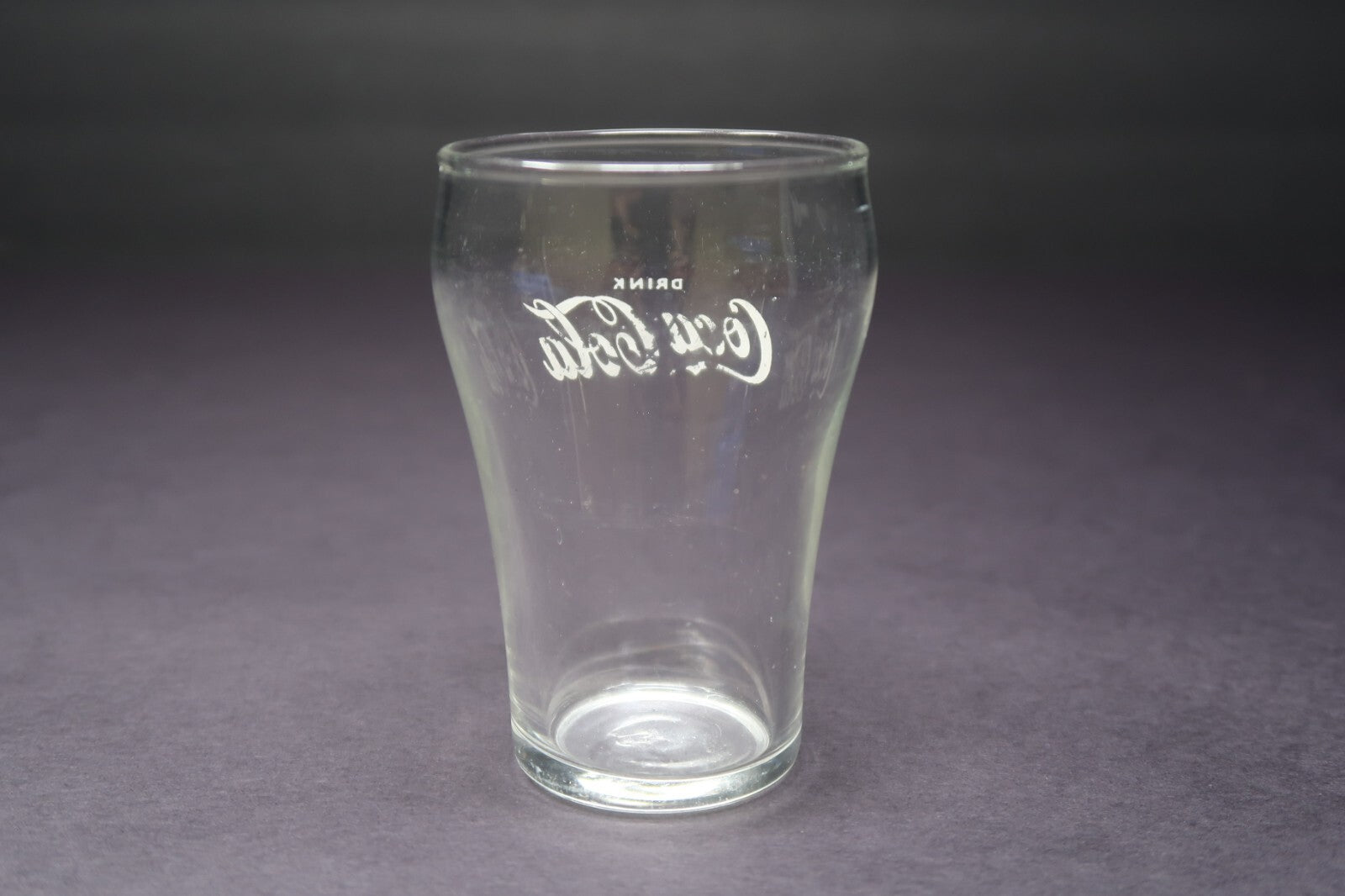 Vintage Small Coke Drinking Glass Bell Shaped 4" Tall