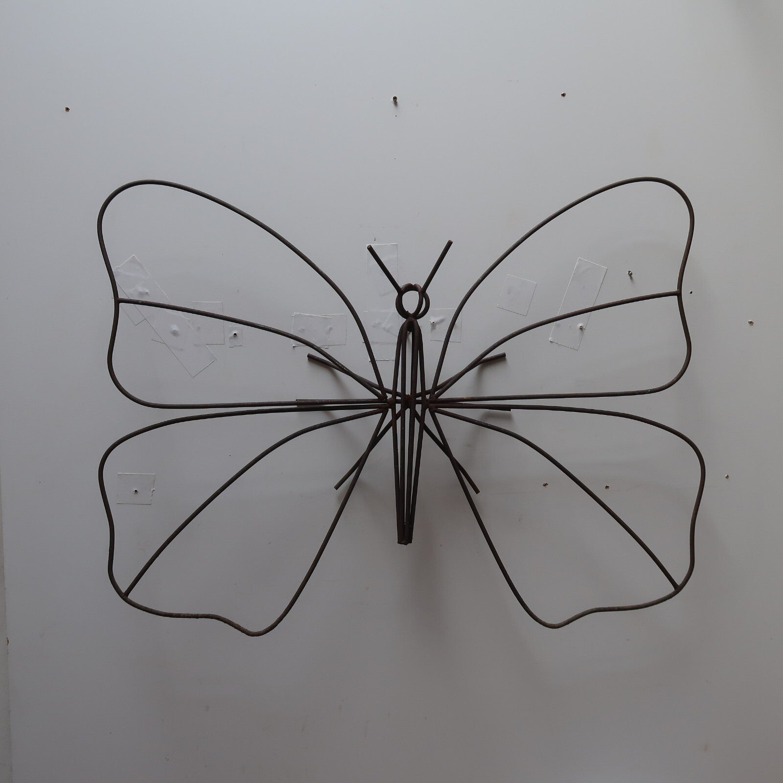 Large Wire Metal Butterfly Yard Garden Decor Outdoor Lawn Wall Art W 34" x H 26"