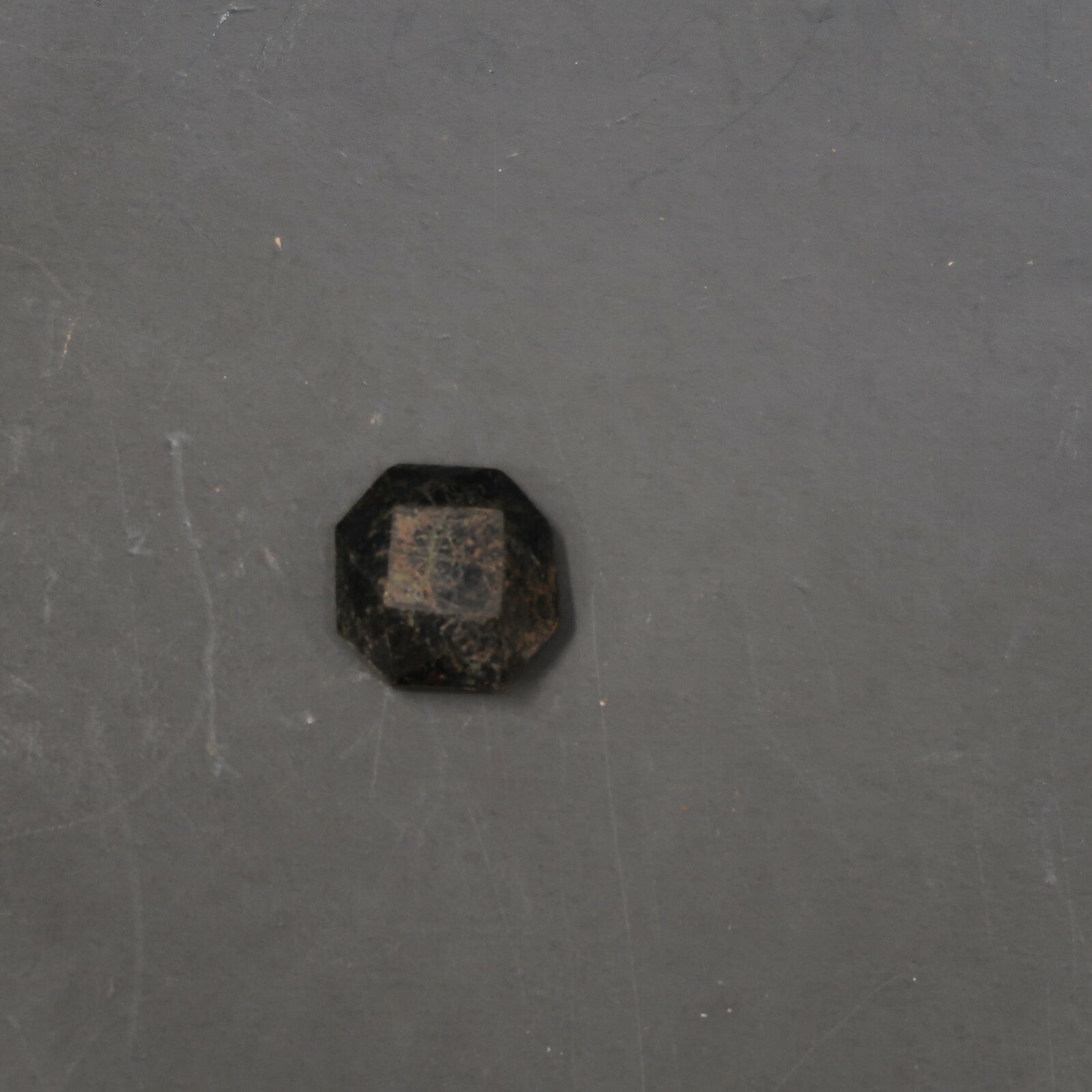 Antique Black Octagon Button