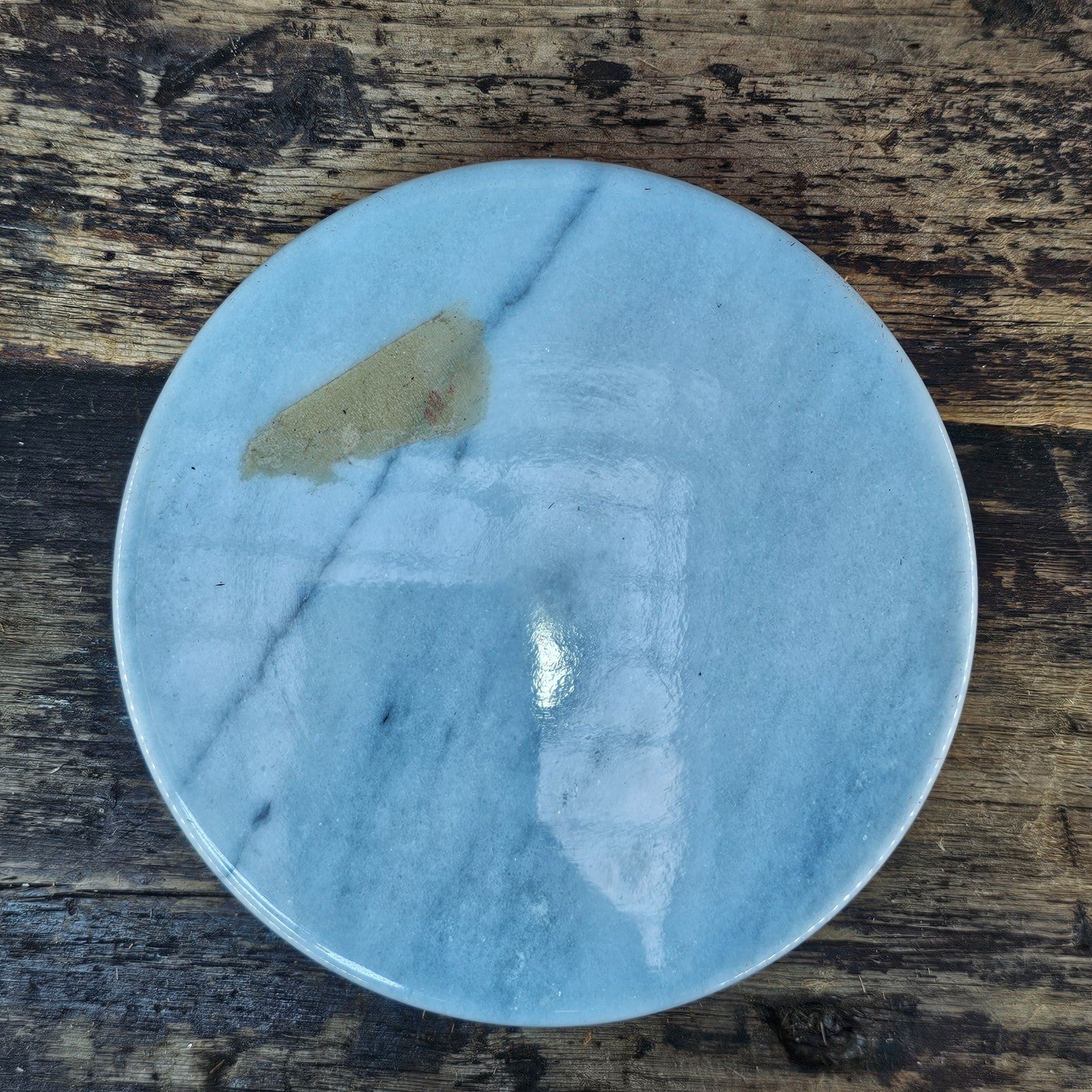 Vintage Round Marble Ashtray