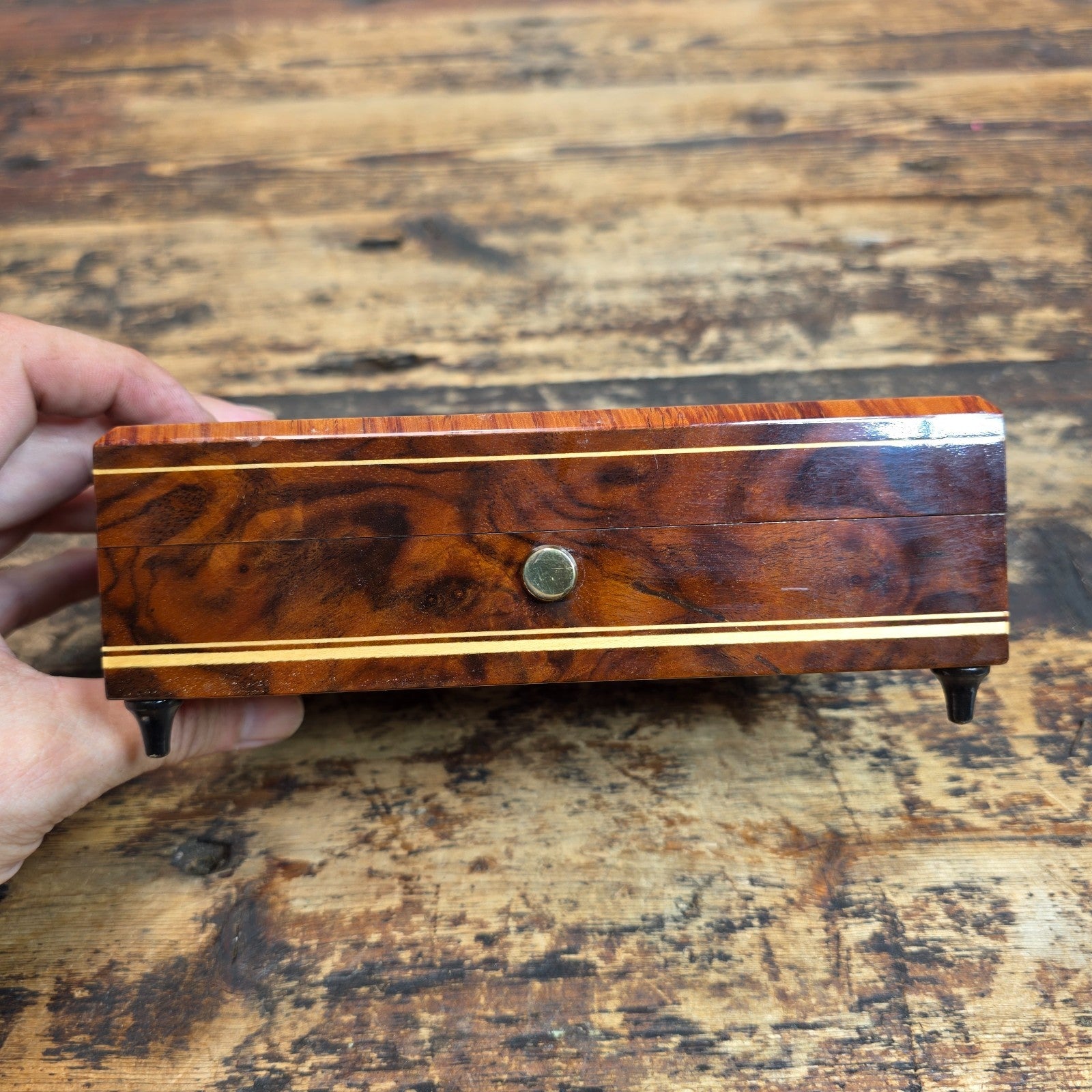 Vintage Reuge Inlaid Music Box – Chopin “Tristesse” / Slide Switch Mechanism