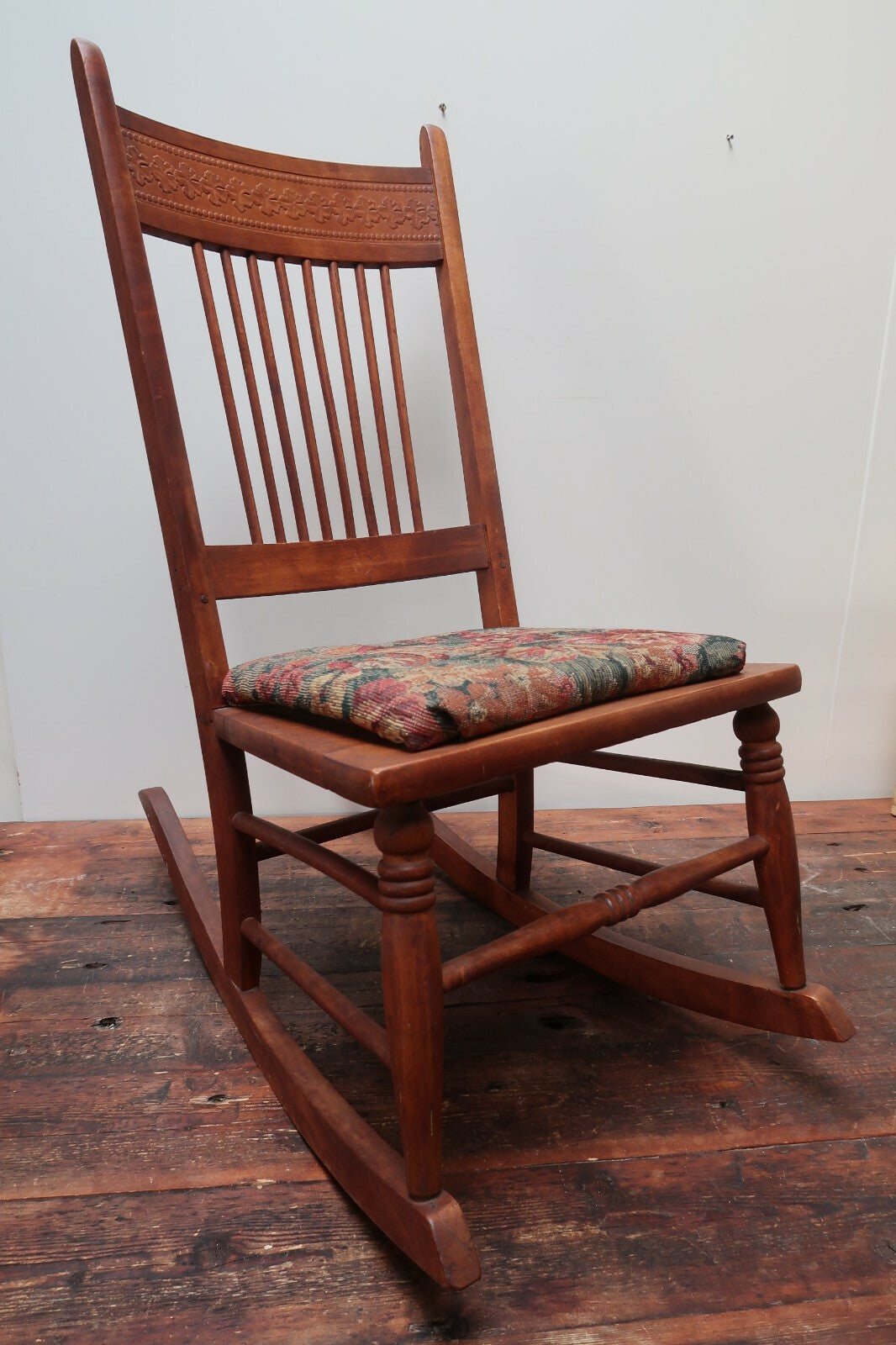 Antique Wooden Rocking Chair H35" x W17" x L31"