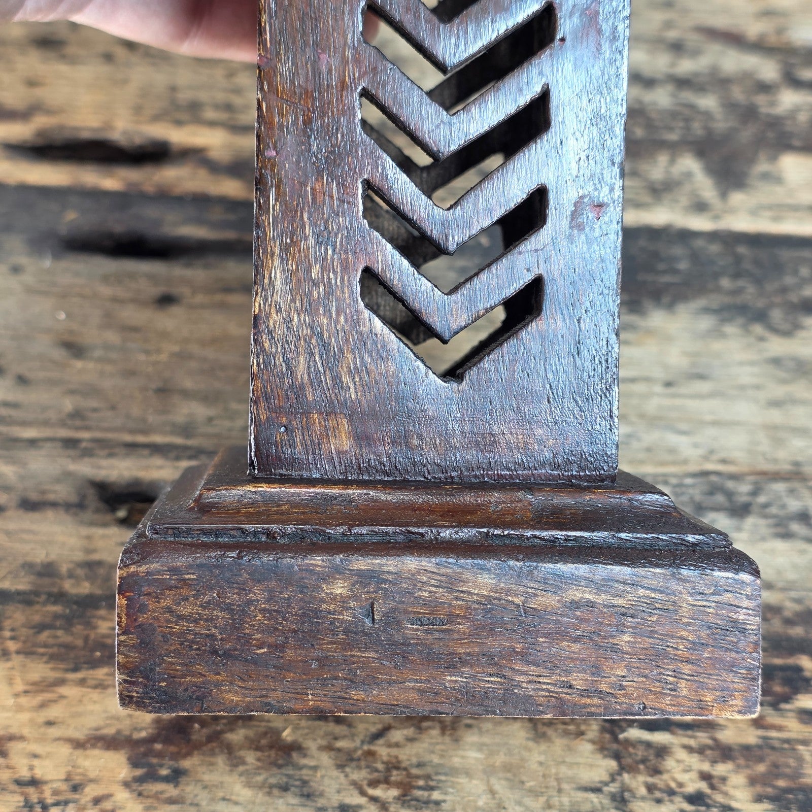 Handcrafted in India | Rustic Wooden Candle Holder