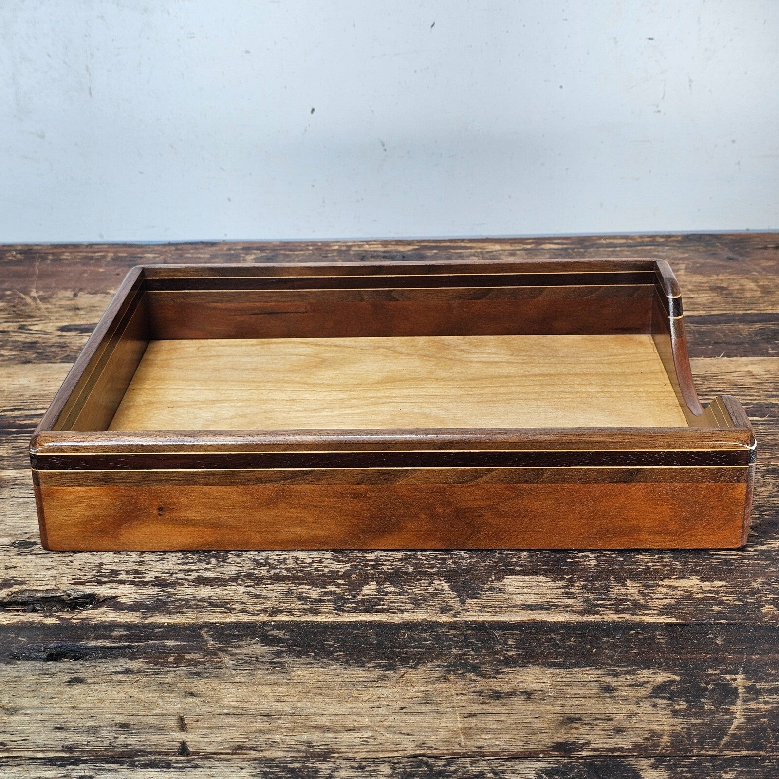 Nordic Style Vintage Wooden Document Tray
