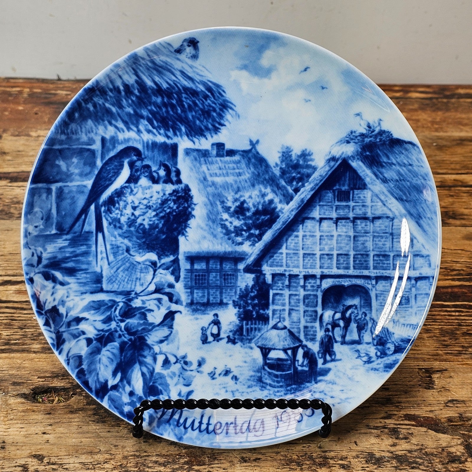 Set of 2 Vintage Berlin Design Collector Plates - West Germany 1977 & 1983