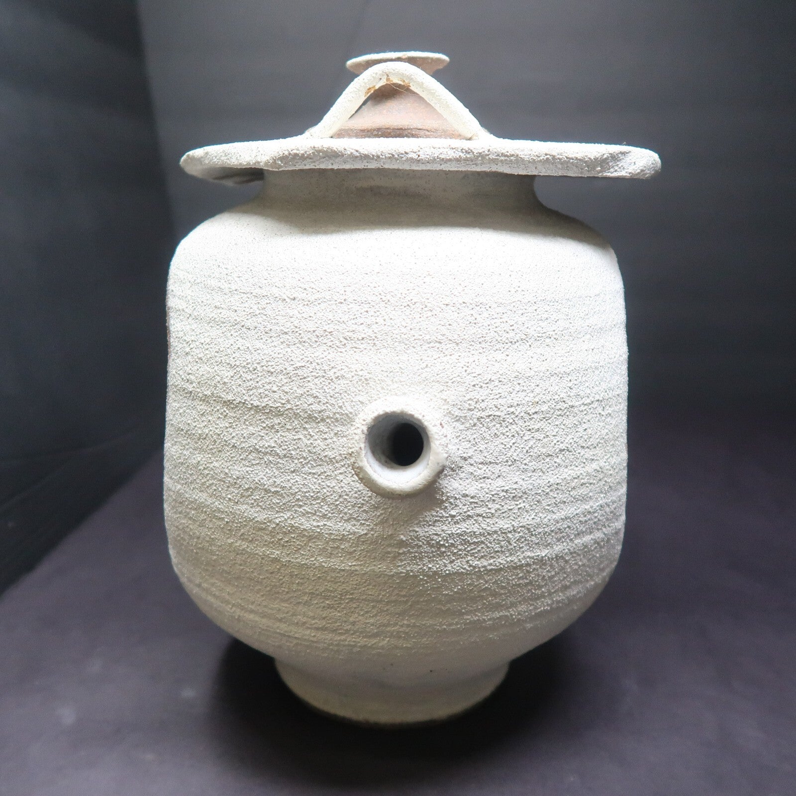 Stoneware Wine Sake Tea Pot Cup Set Handcrated Pottery Signed by Artist