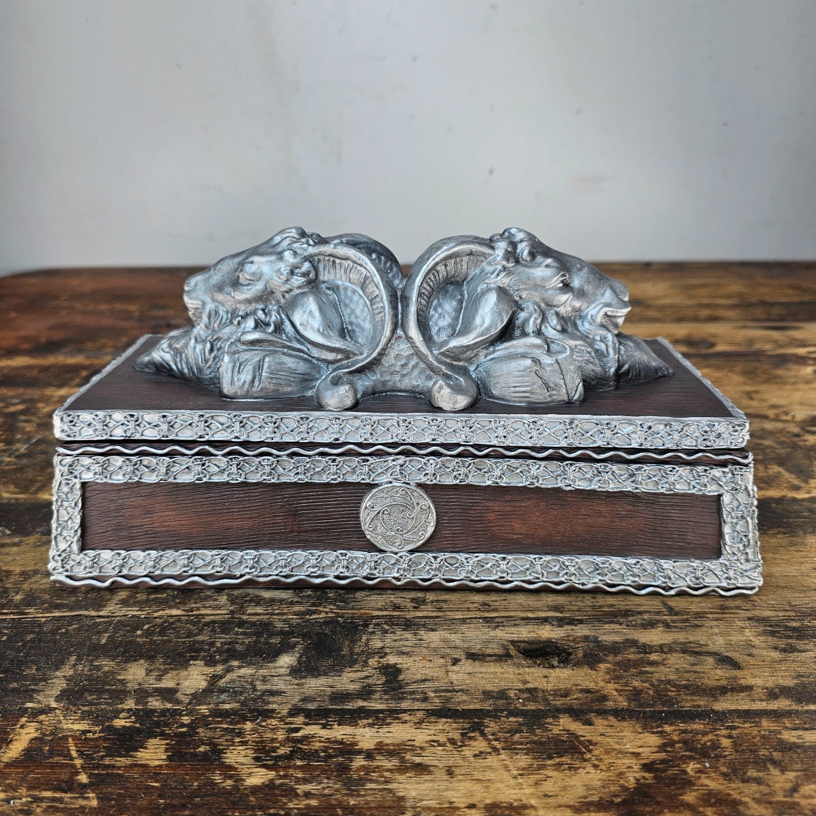 Rare 2001 "Aries Ram" Gothic Trinket Box by Raven's Flight