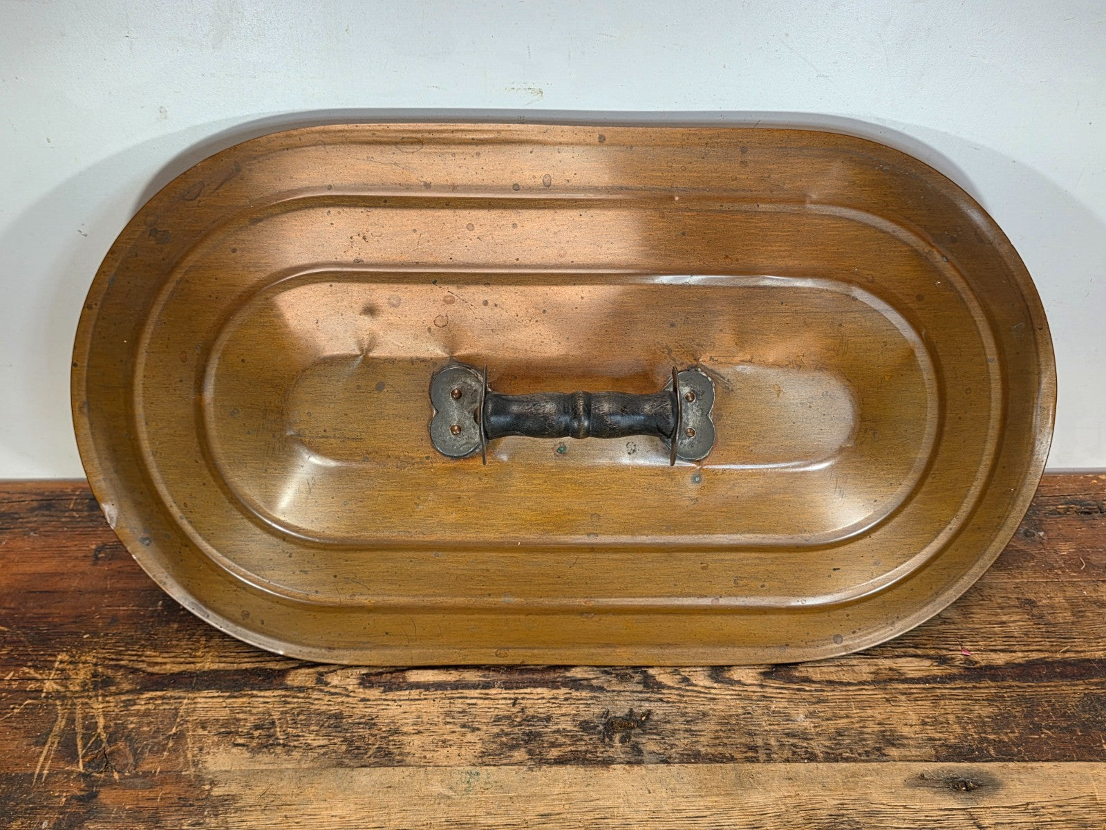 Vintage Copper Virginia Ham Cooker / Wash Pot with Original Iron Handles