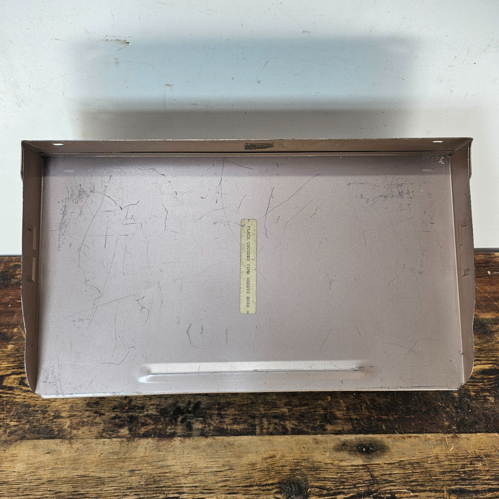Vintage 3-Tier Wall-Mounted / Desktop Steel File Organizer