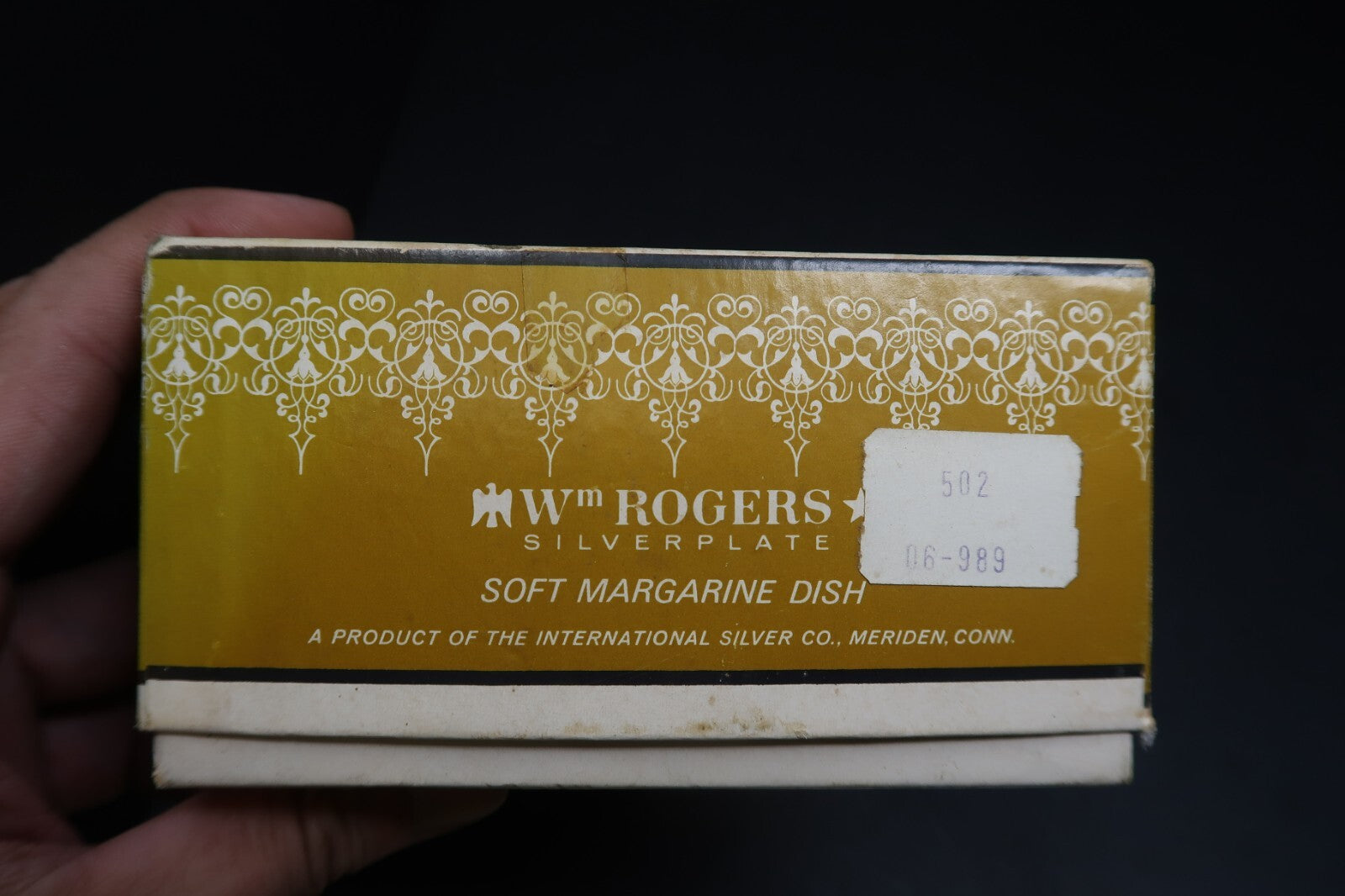 Wm Rogers Silverplate Soft Margarine Dish Candy & Relish Server