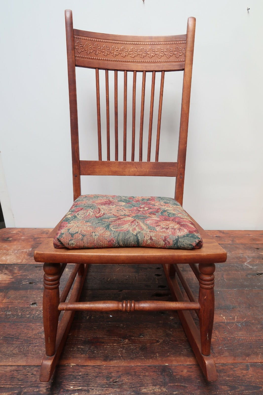 Antique Wooden Rocking Chair H35" x W17" x L31"