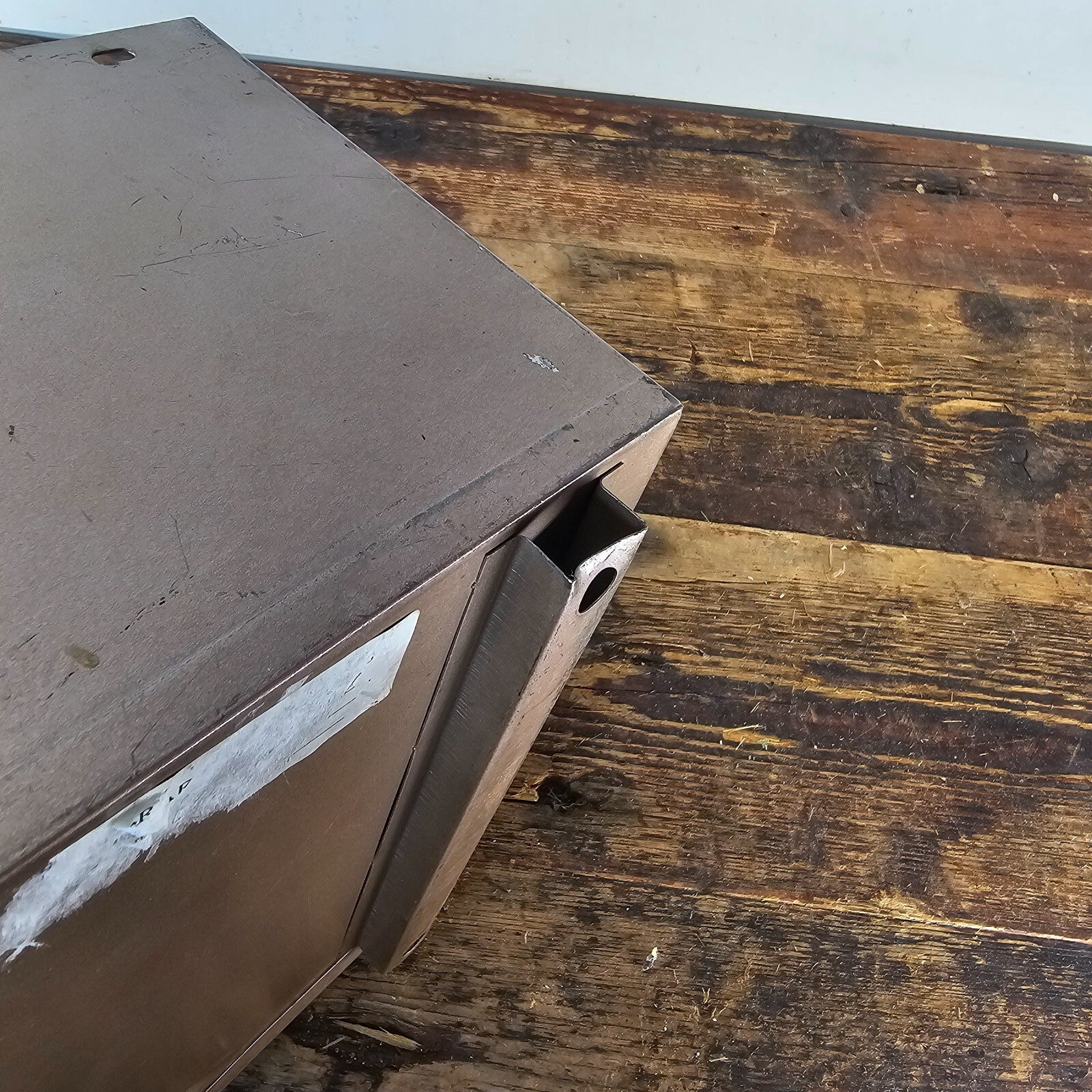 Vintage 3-Tier Wall-Mounted / Desktop Steel File Organizer