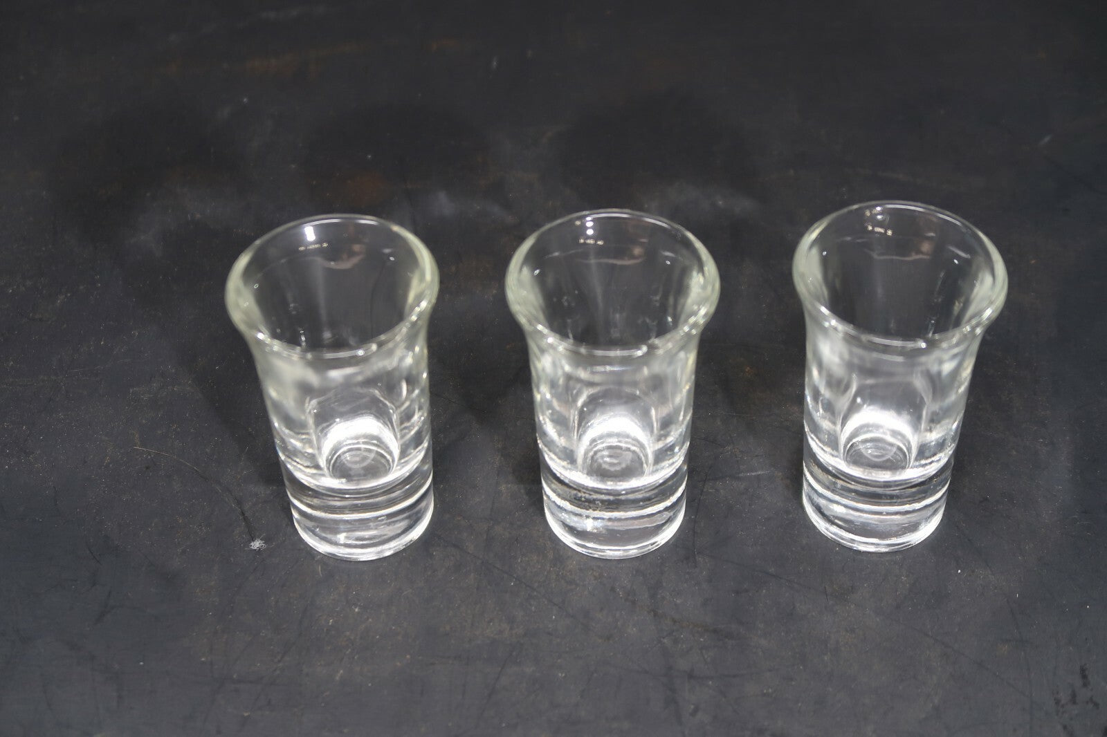 Lot of 3 Vintage Shot Glasses H3"
