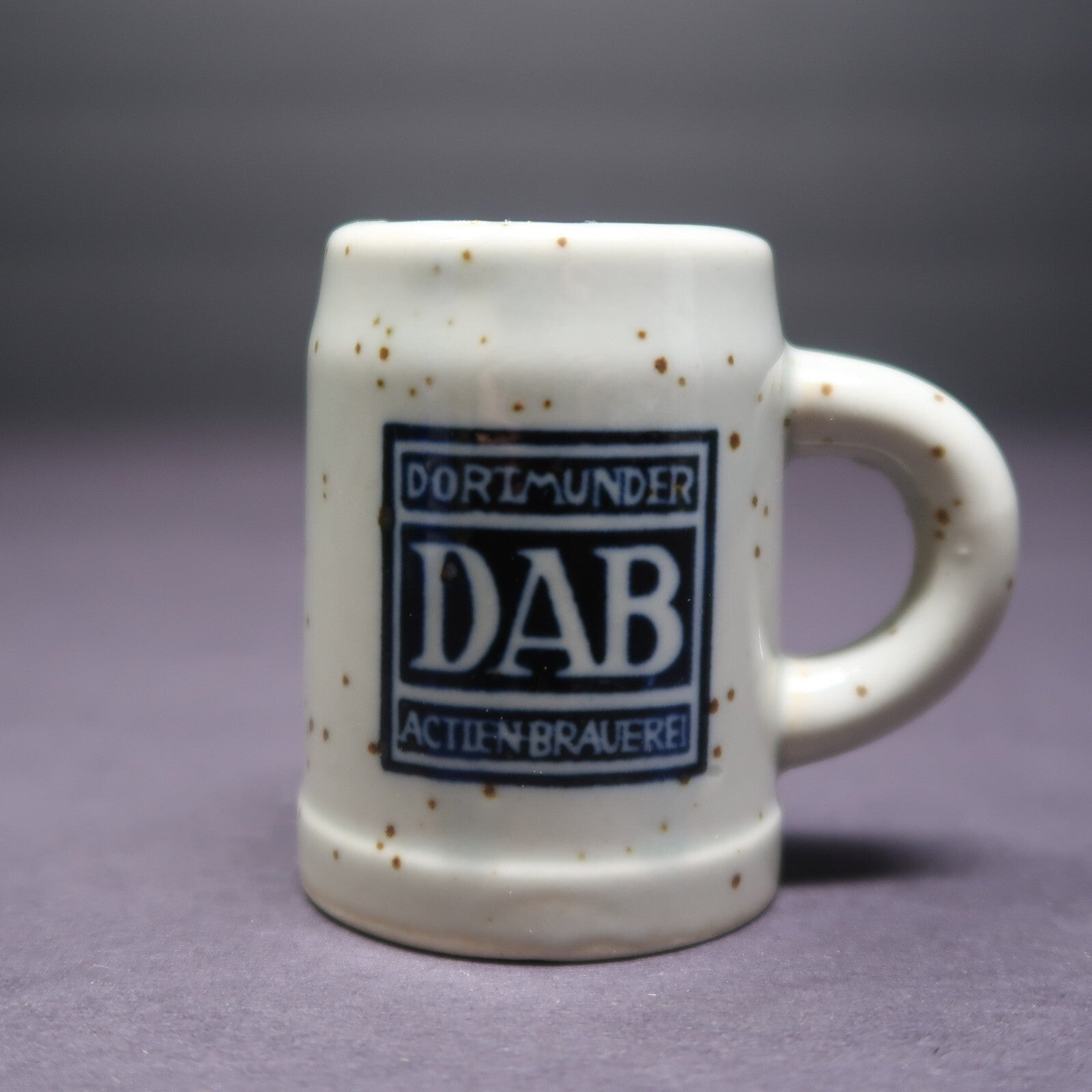 2.5" DORTMUNDER ACTIEN BRAUEREI Miniature Salt Glaze Mug Stein Germany