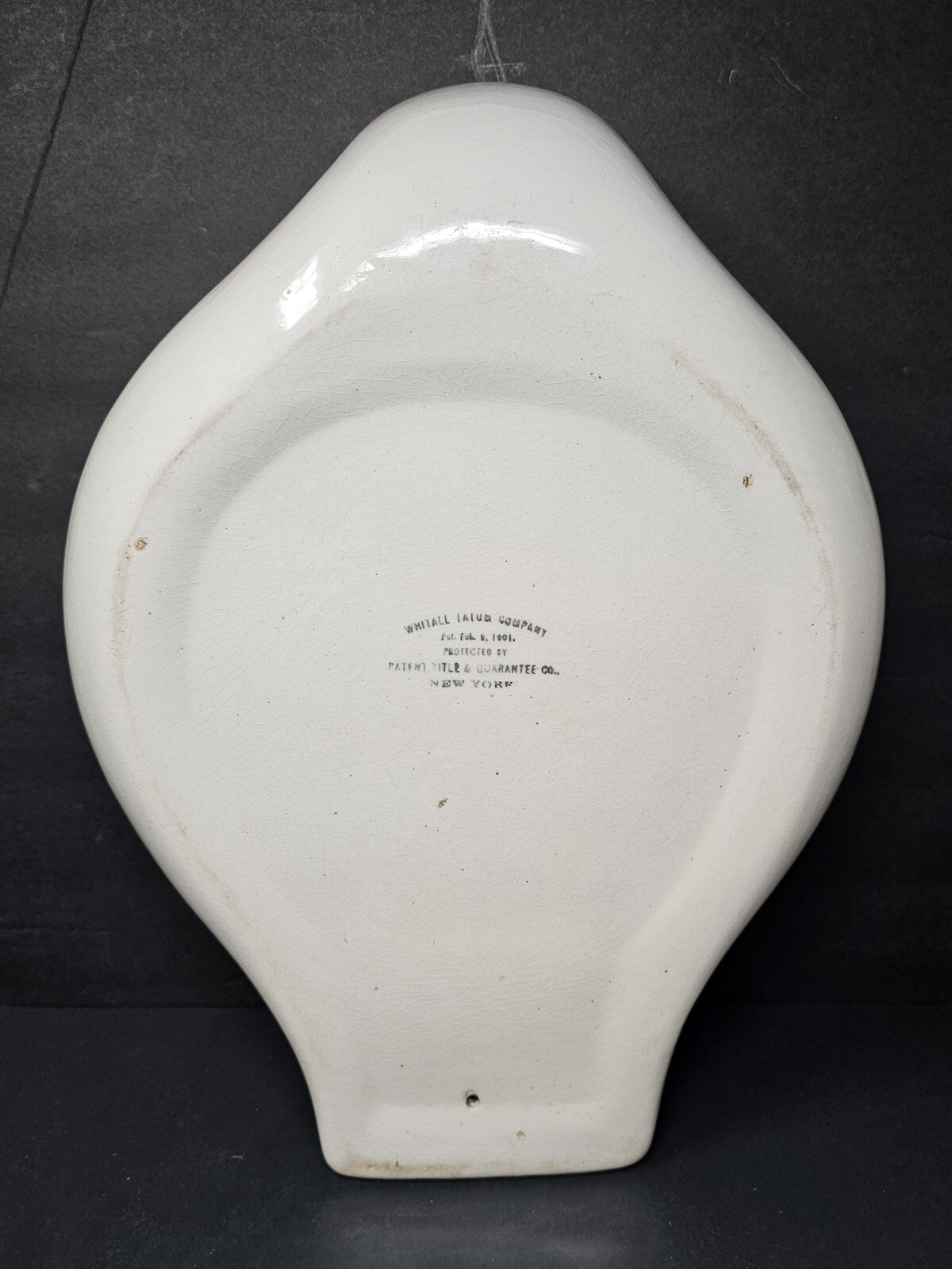 Antique Lenox Bed Pan By Whitall Tatum Company