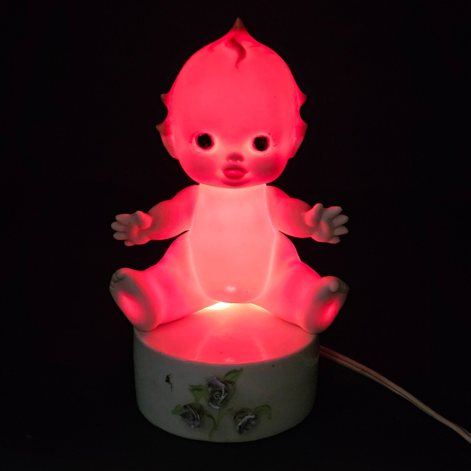Vintage Kewpie Baby Doll Bisque Lamp