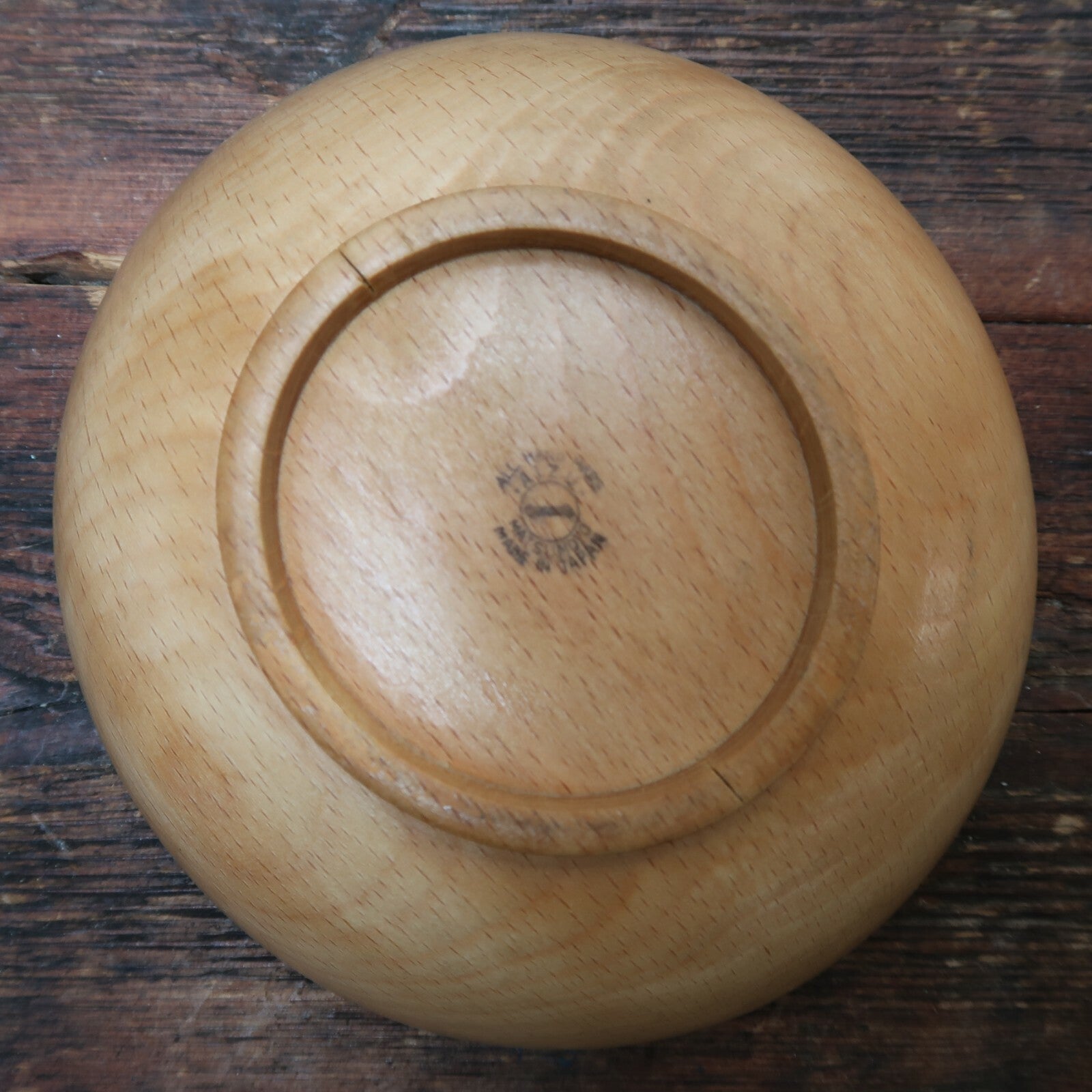 Vintage Wooden Bowls Made By Matsumoto Aizuwakamatsu City in Japan