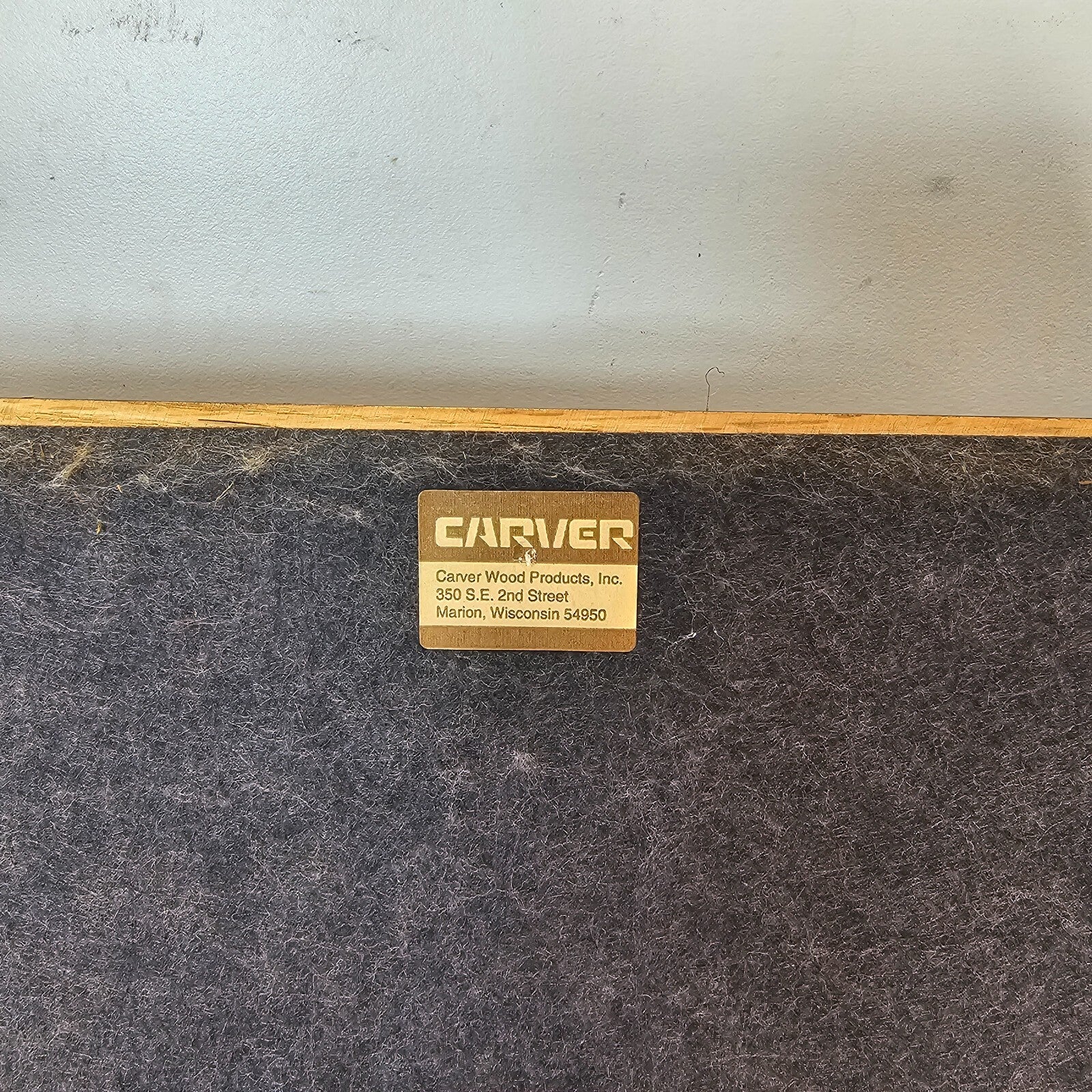 Vintage Carver Wood Products Walnut Paper Tray - Refinished in Flat Black