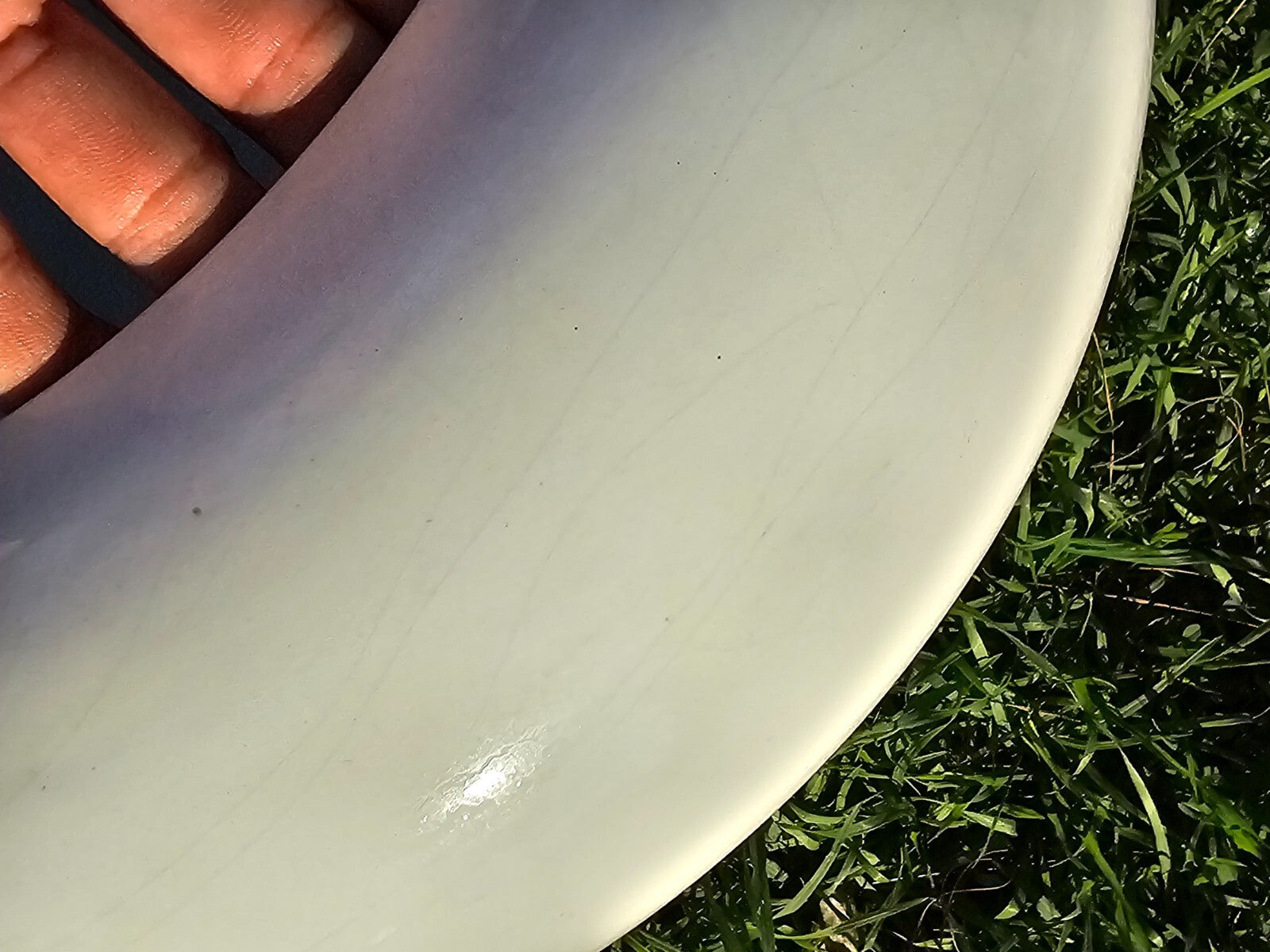 Semi-Spherical White Planter Ceramic Glazed Planter Pot with Drainage 15" Diam