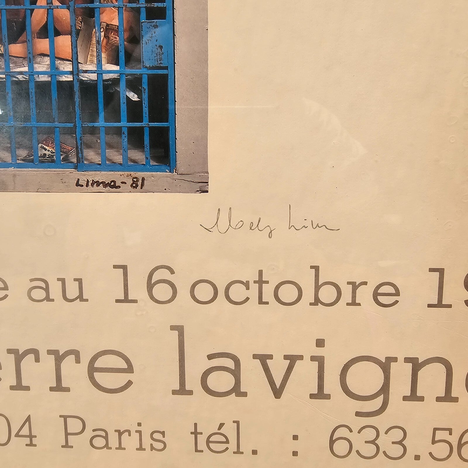 Hely Lima Signed - New York Facades, 1981 - 1982 - Exhibition Poster