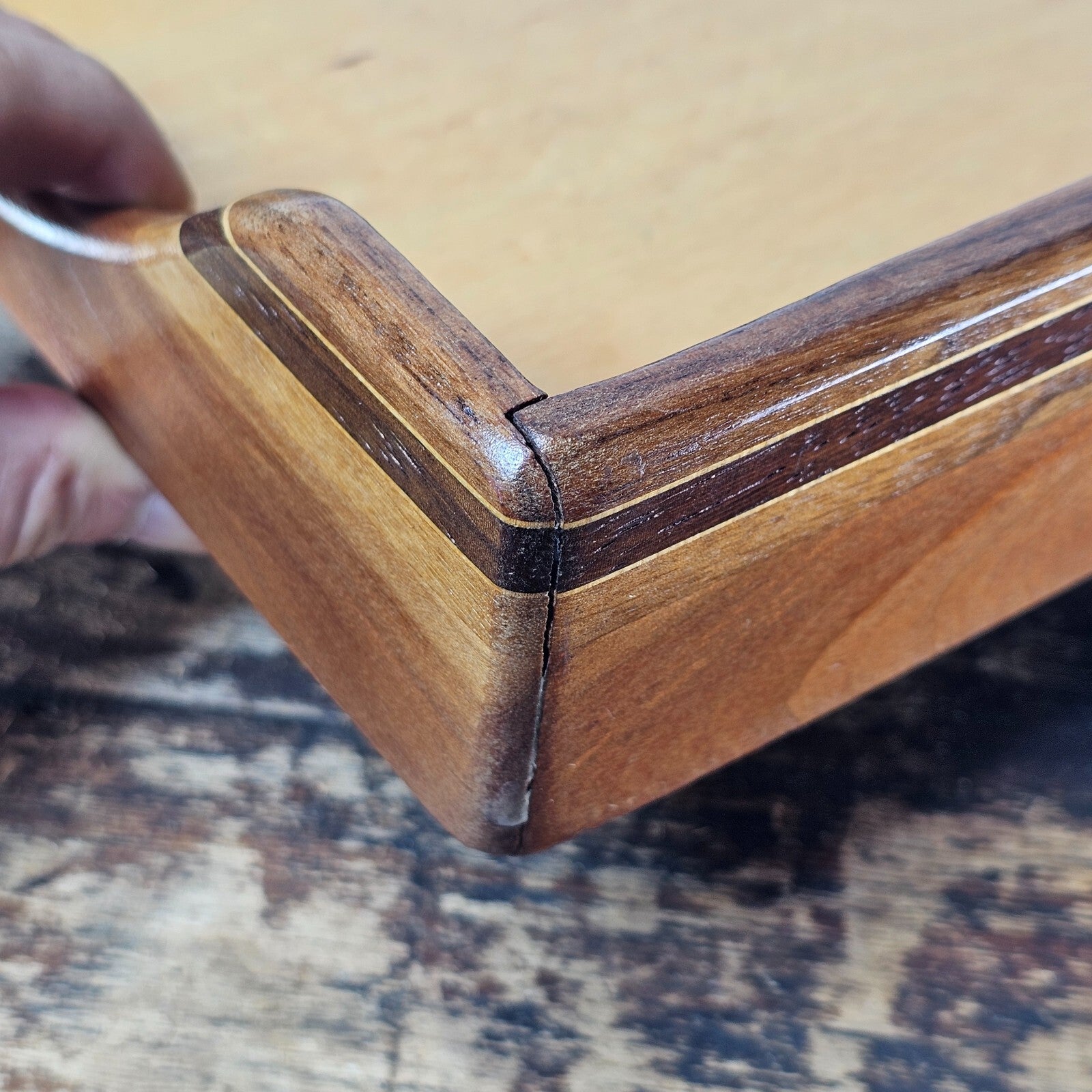 Nordic Style Vintage Wooden Document Tray