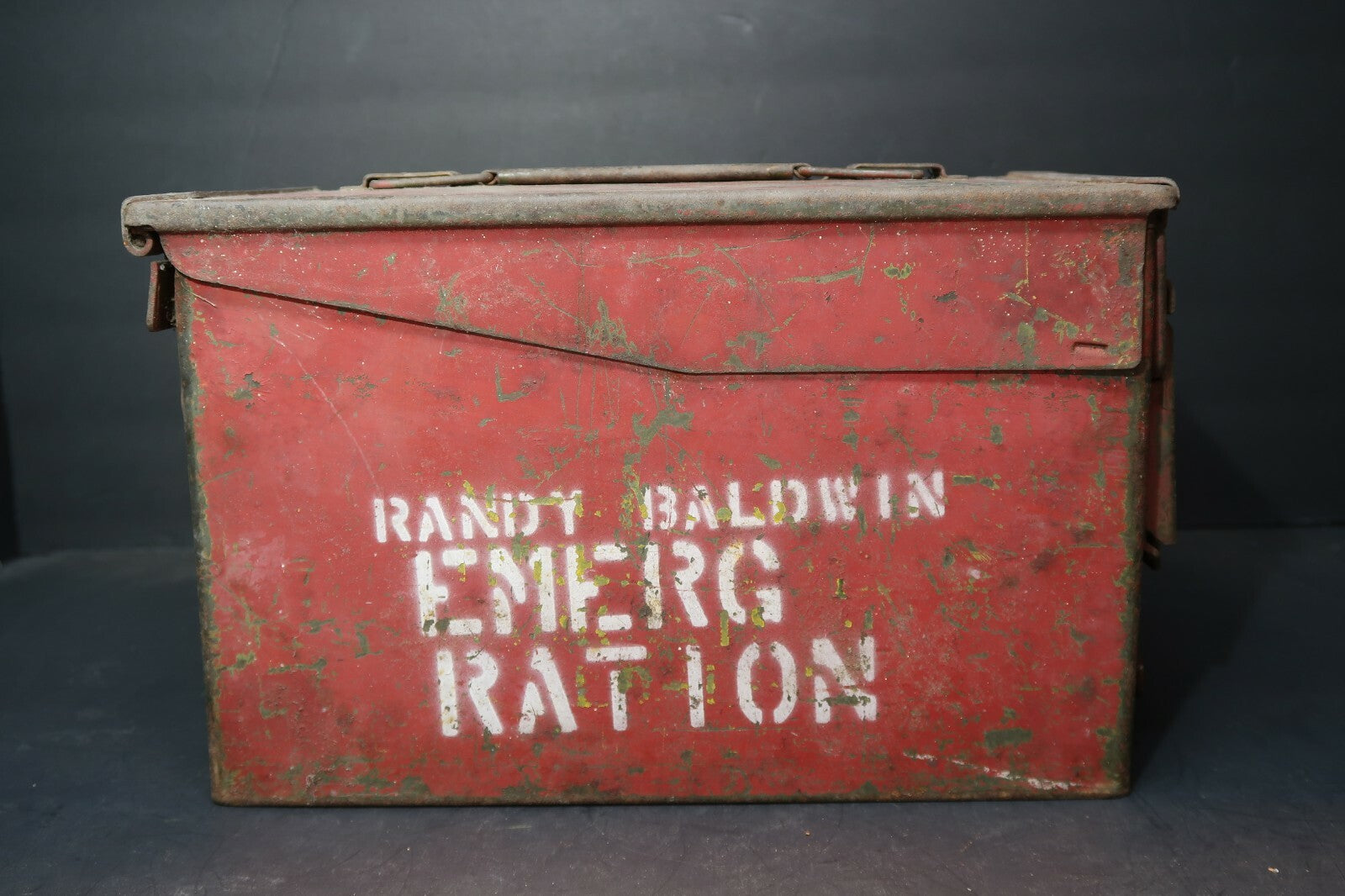 Vintage Ammo Can Metal Container US Military Issue Gear Storage
