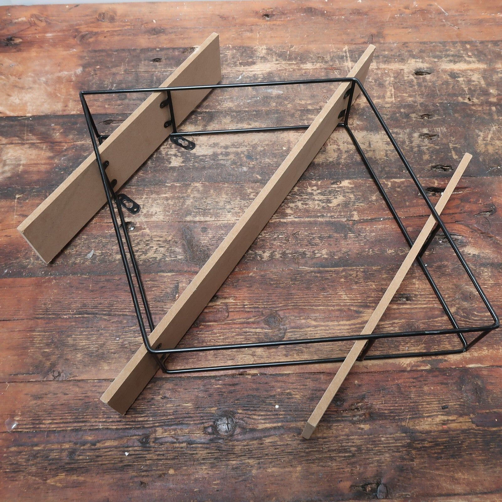 3 Tier Floating Shelves Geometric Diamond Wall Shelves H 23.5" x W 23.5" x D 4"