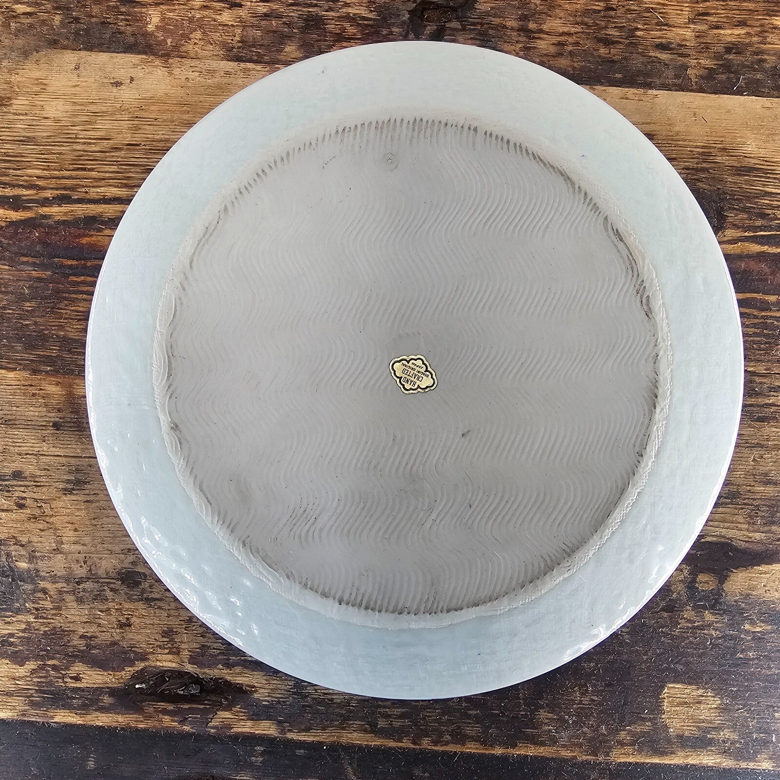 Vintage Otagiri Japan Hand Crafted Glazed 5 Candle Holder Plate