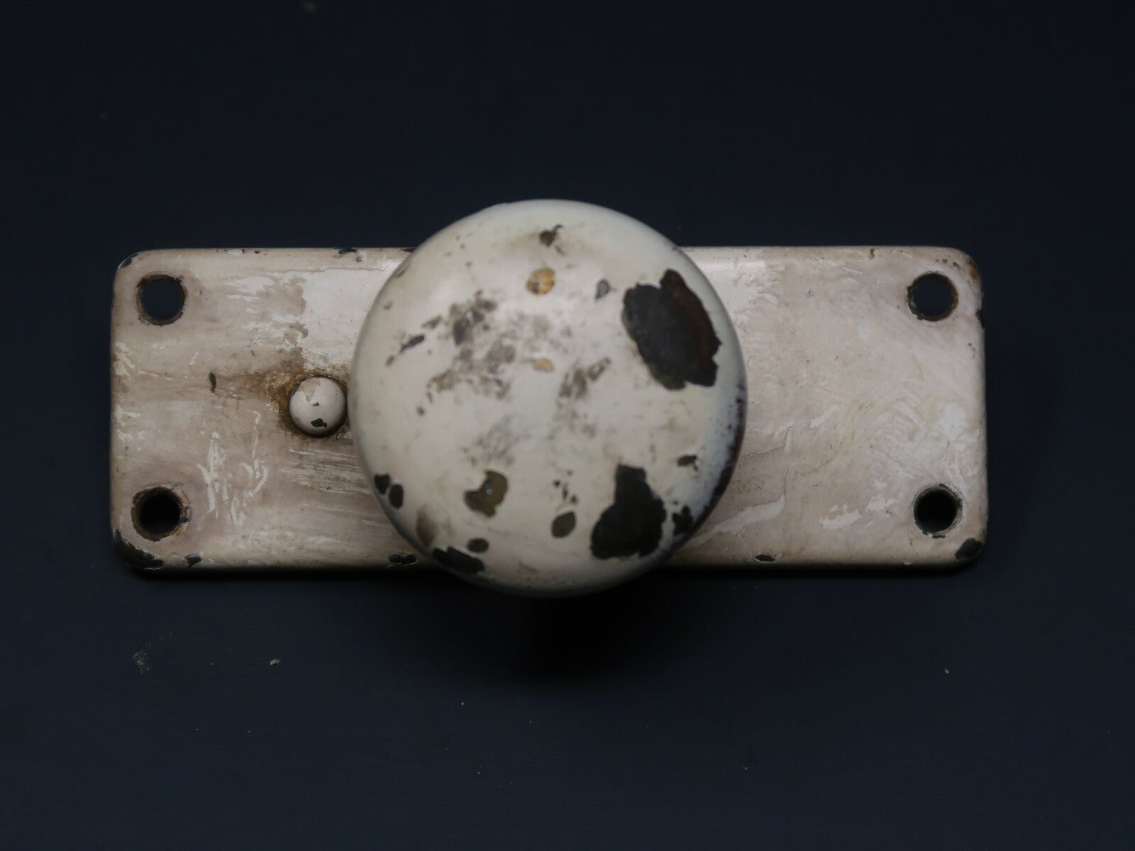 Antique Window Sash Lock Latch Hardware Knob Shabby Chic White (A)