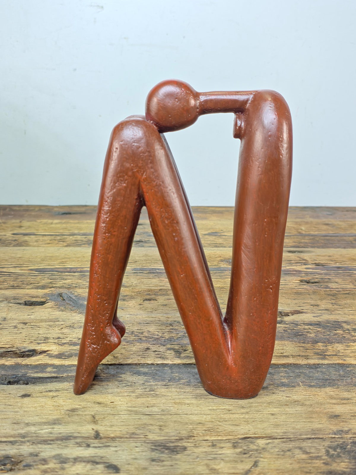 Handcrafted Modernist Abstract Human Figure Sculpture