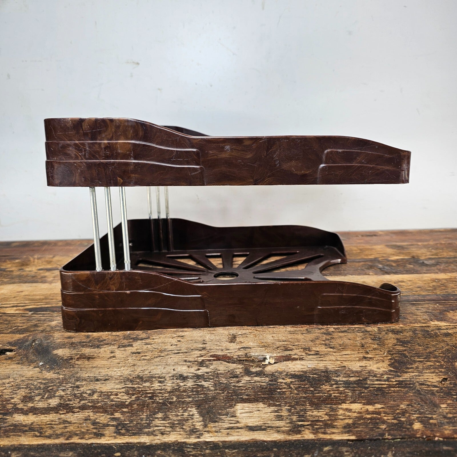 Bert M Morris Co. Two-Tier Plastic Paper Tray 1940s