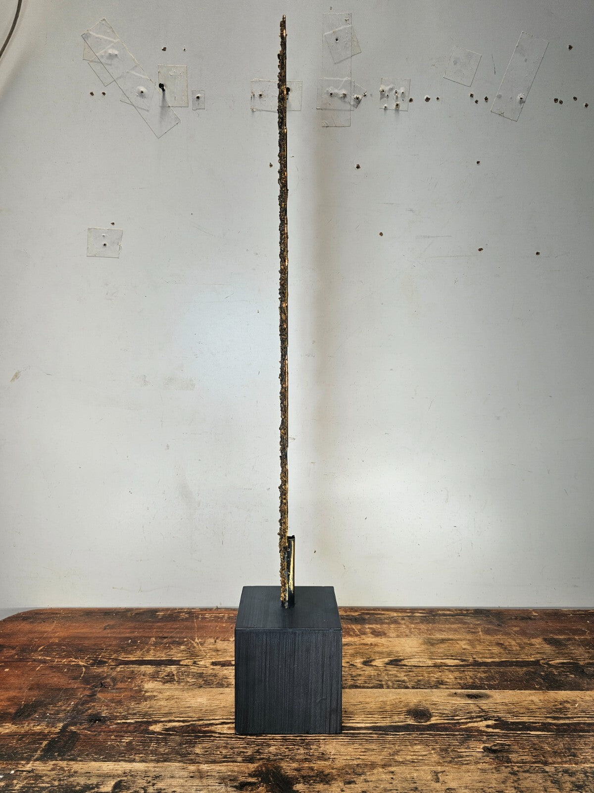 Wrought Iron Art Sculpture By Gold Leaf Design Group 31"H