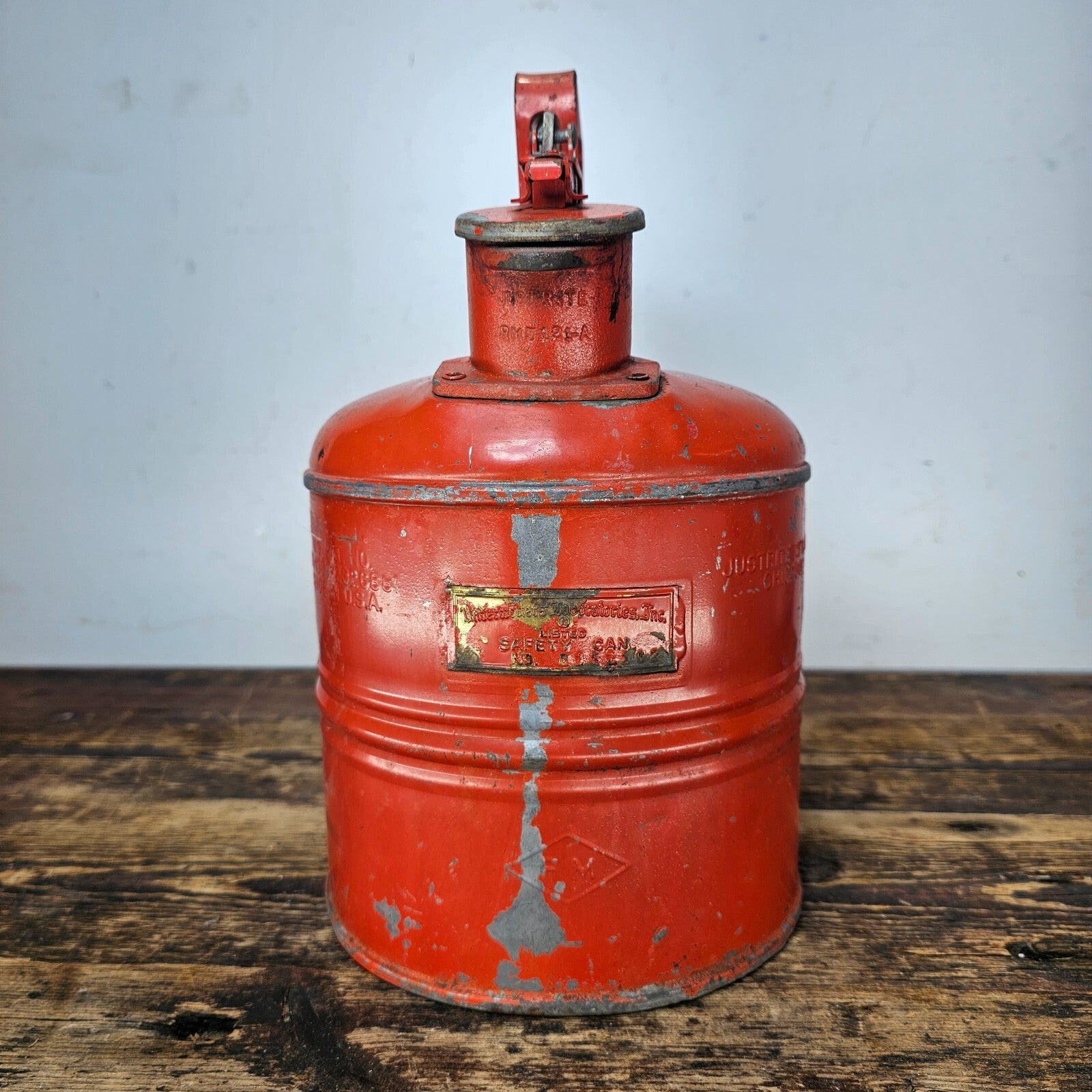 Justrite Steel Safety Can with Trigger-Handle 1 Gallon Gas Can
