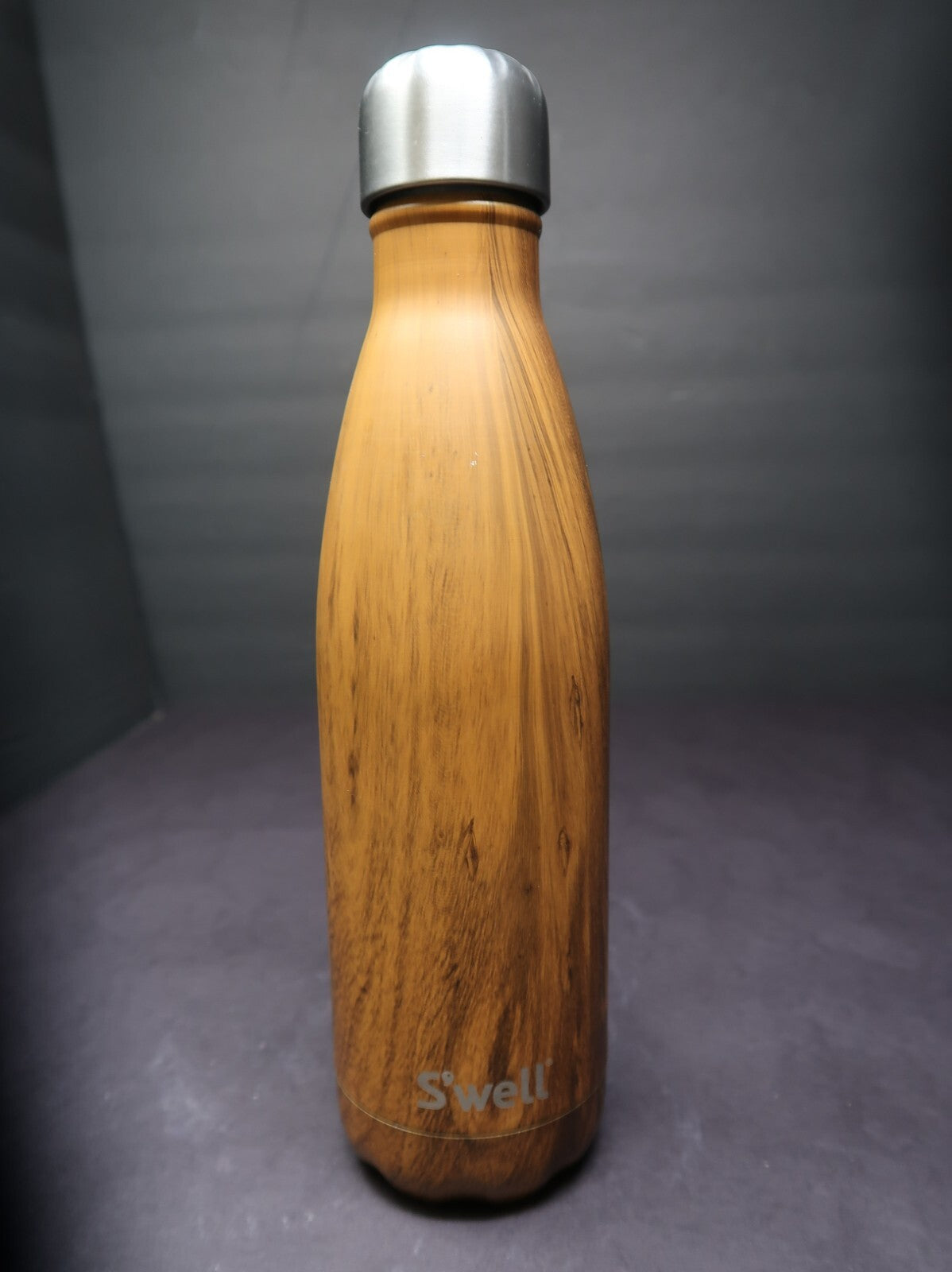 S'well The Wood Collection Stainless Steel Water Bottle Wood Grain 17oz