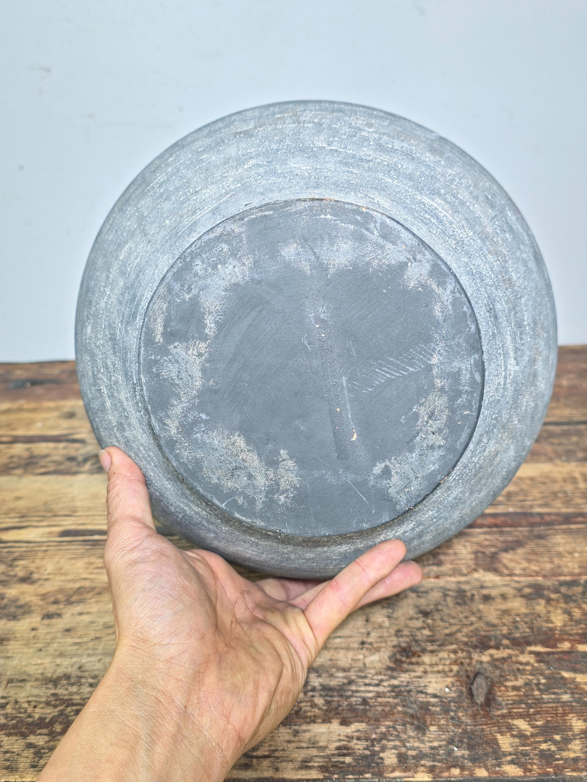Large 13" Charcoal Terracotta Clay Pot – Amphora Style 4-Handle Garden Planter