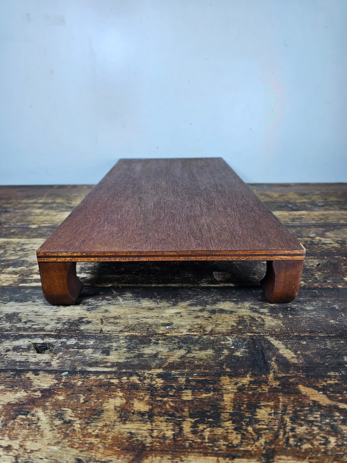 Japanese Wooden Ikebana Vase Bonsai Display Stand With Legs