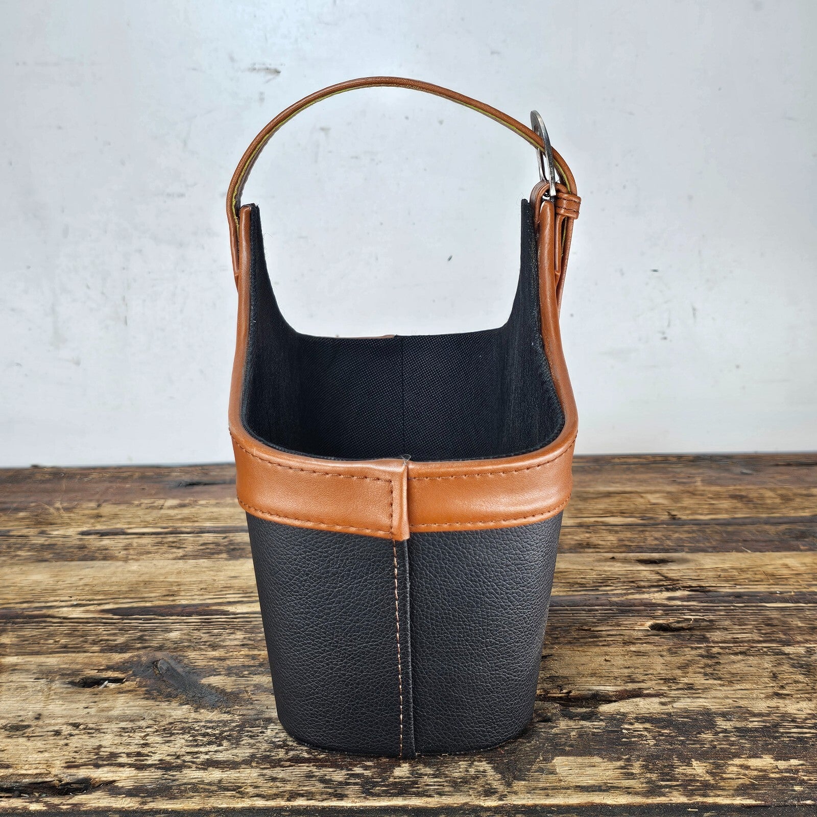 Leather-Style Magazine Rack / Basket 12.5"L x 6"W x 10"H (14 oz.)