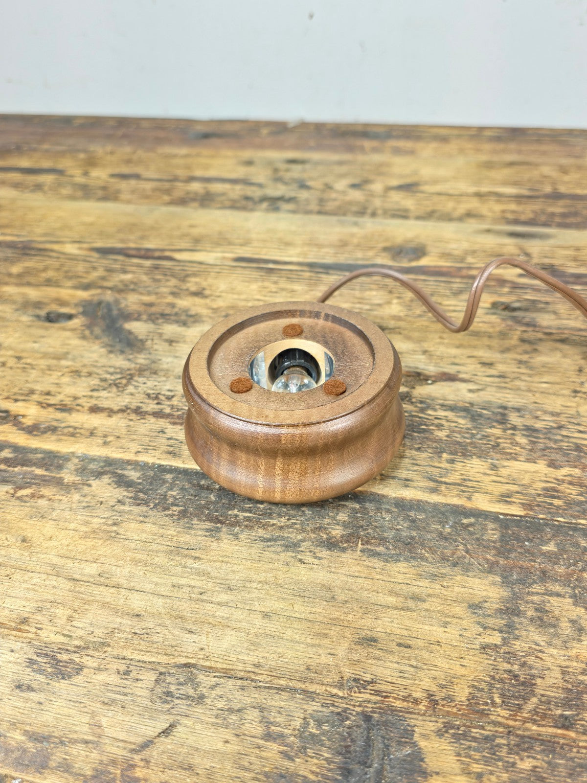 Vintage Wooden Display Light Stand by Analite Inc. “Show-Off Illuminator” USA