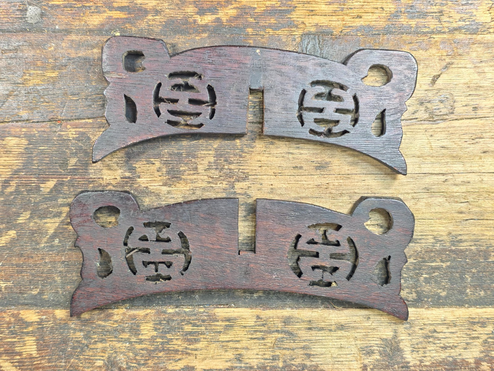 Small Asian Mixed Display Stands Set – Chinese & Japanese Wood Bases (3 pcs)
