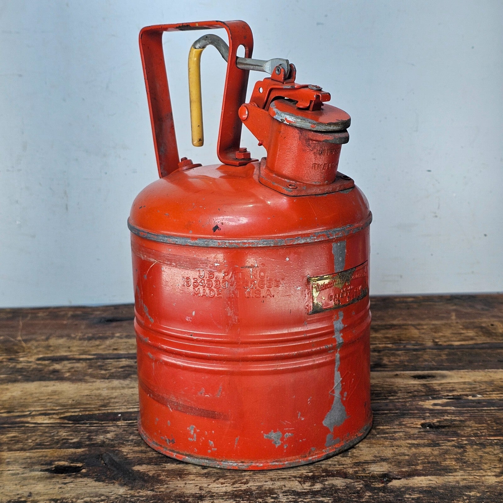 Justrite Steel Safety Can with Trigger-Handle 1 Gallon Gas Can