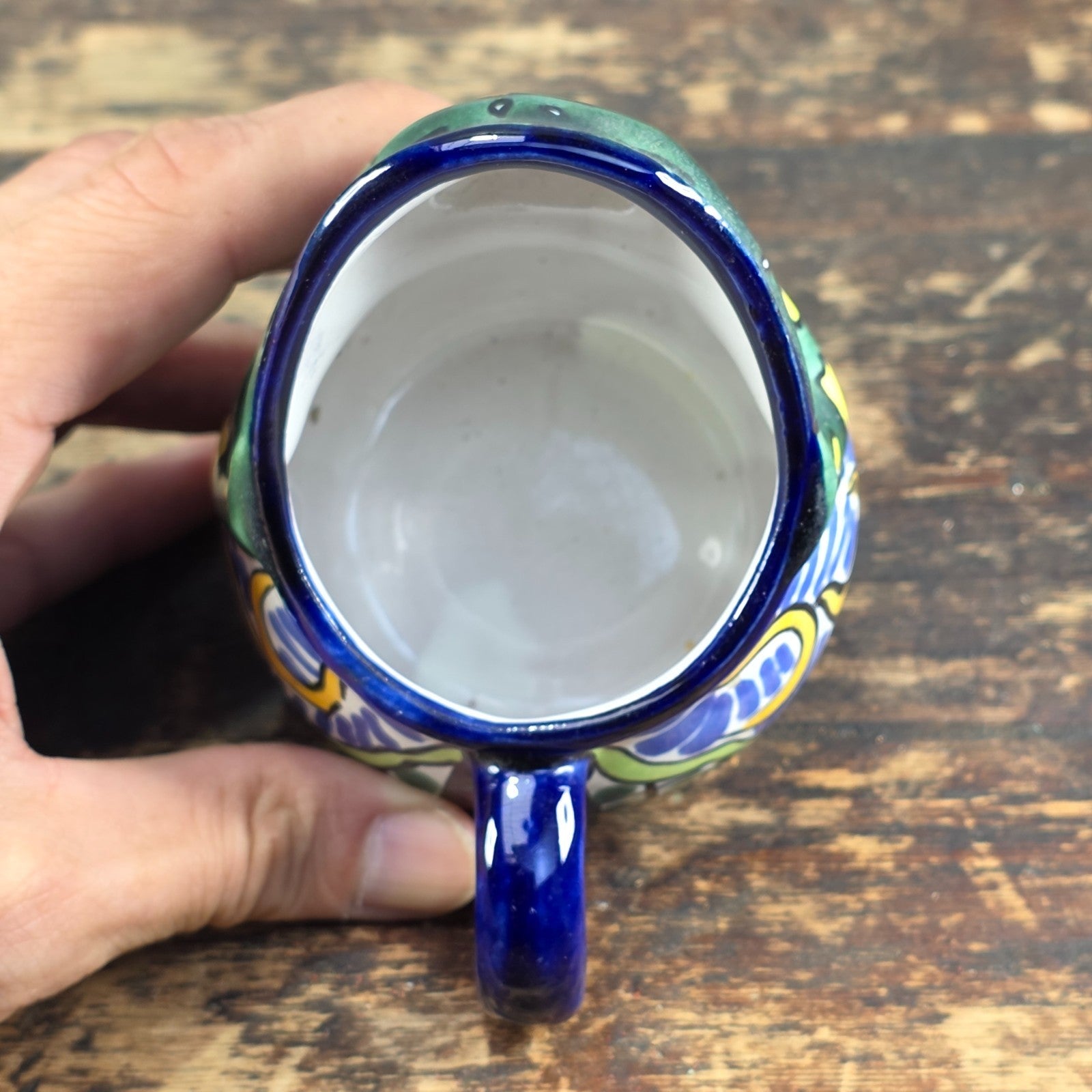 Vintage Talavera Mexico Frog Creamer – Hand Painted Folk Art Pottery