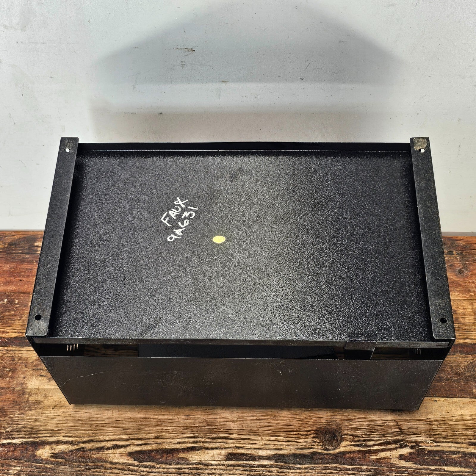 Vintage Black Metal Desk Organizer