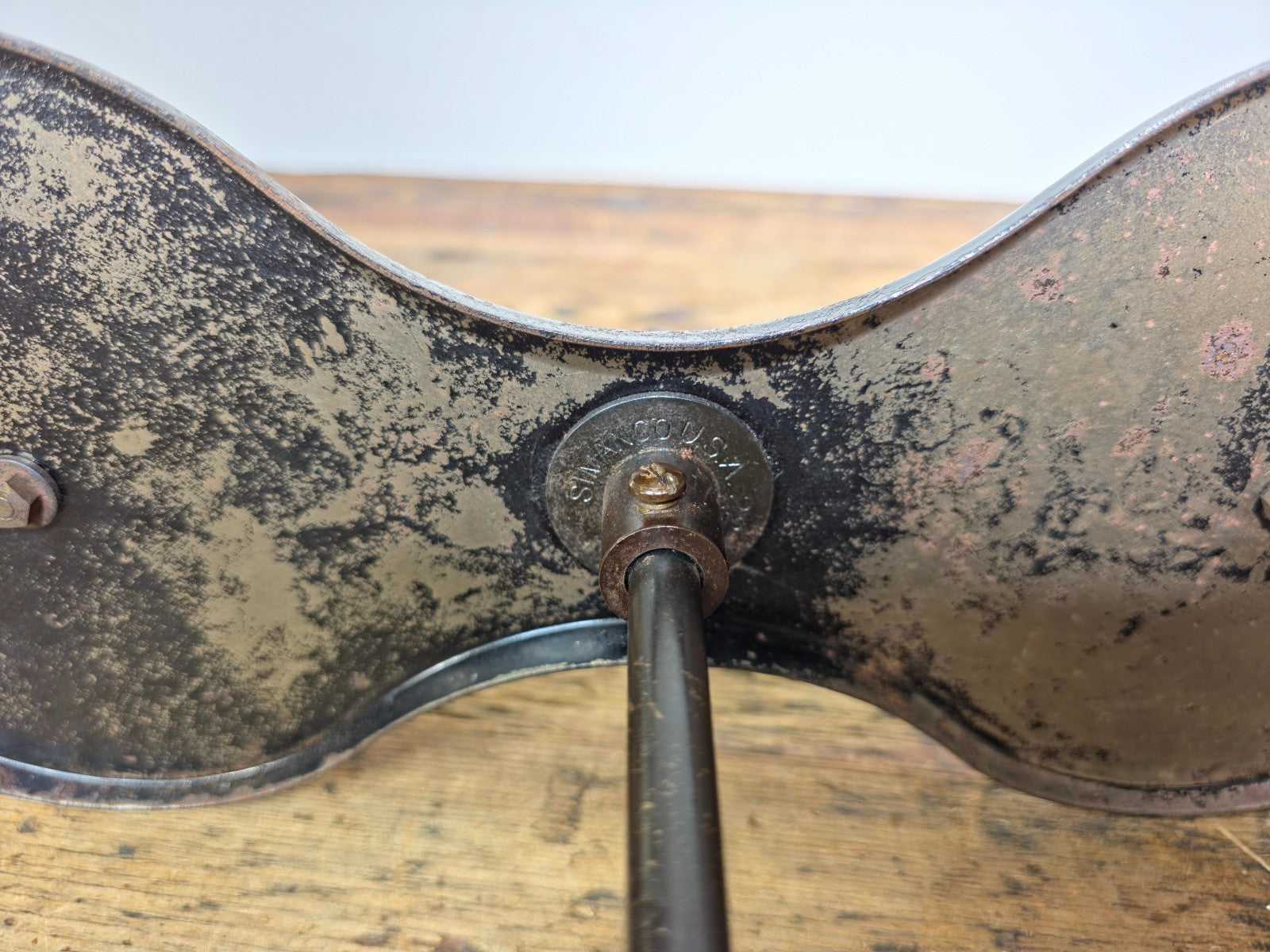 1930s Singer SIMANCO Cast Iron Butterfly Thread Stand USA Industrial Spool