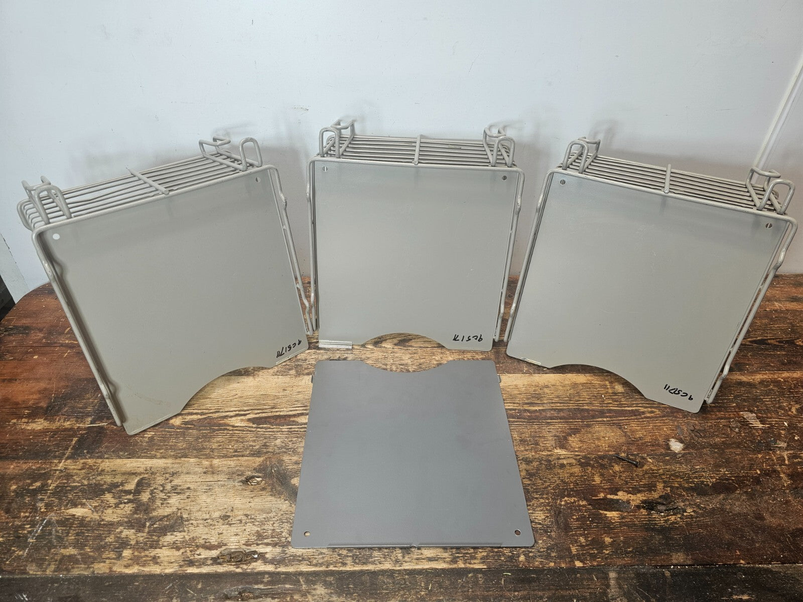 Vintage Steel Wire Stackable / Wall Mountable Storage Basket Organizer Set