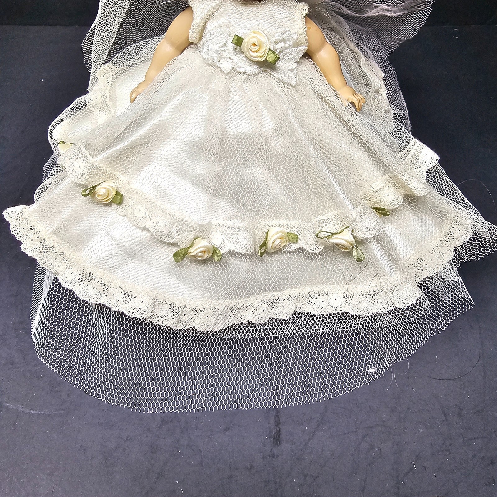 Vogue Ginny Bride Doll 8" Straight Leg Walker 1950's Made In USA