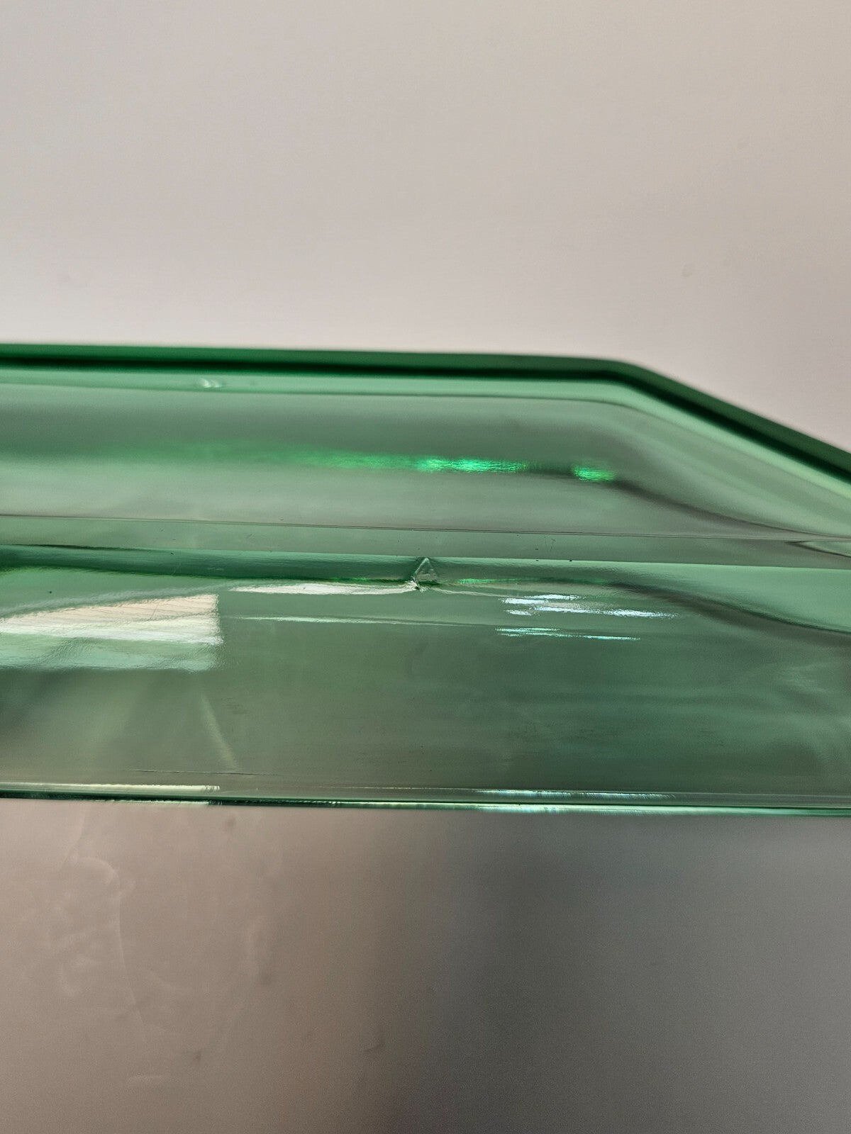 Heisey Empress Moongleam Green Obong Relish Tray